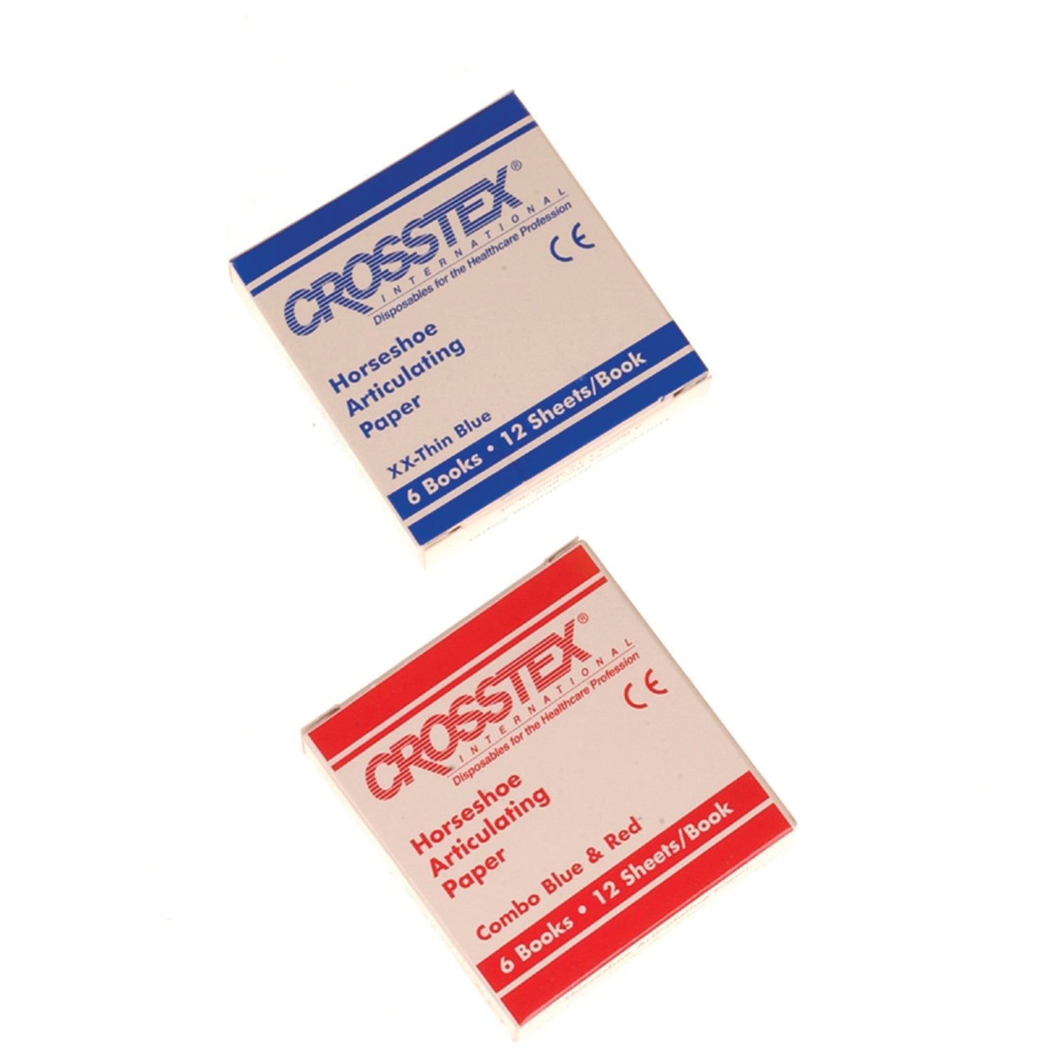 TPBR - Crosstex International - Articulating Paper, Red/ Blue Combo, 12 sheets/bk, 12 bk/bx    , bx