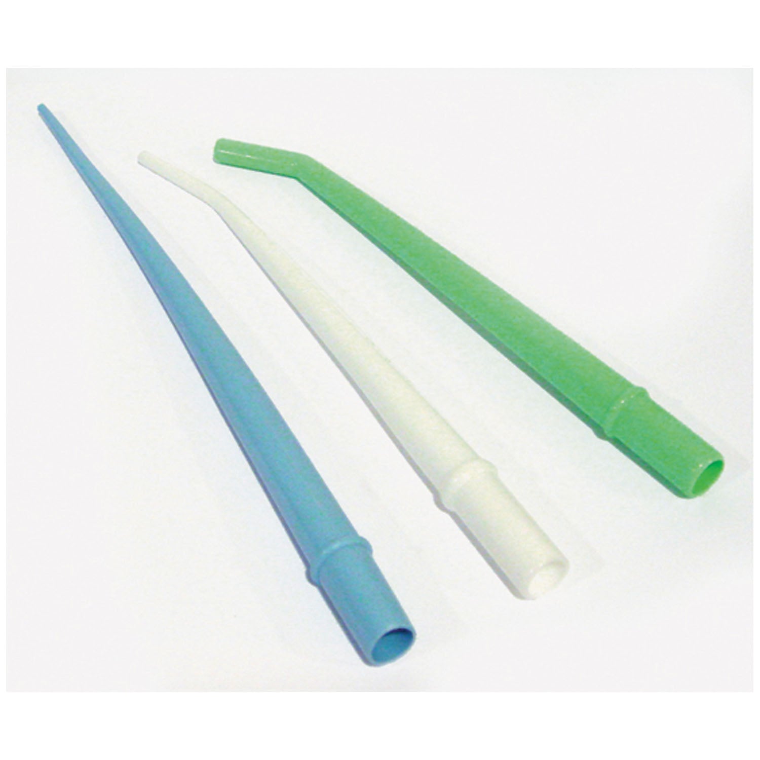 ZSAGR - Crosstex International - Puntas de aspirador quirúrgico, verdes, punta grande, 25/bolsa, 25 bolsas/caja, caja