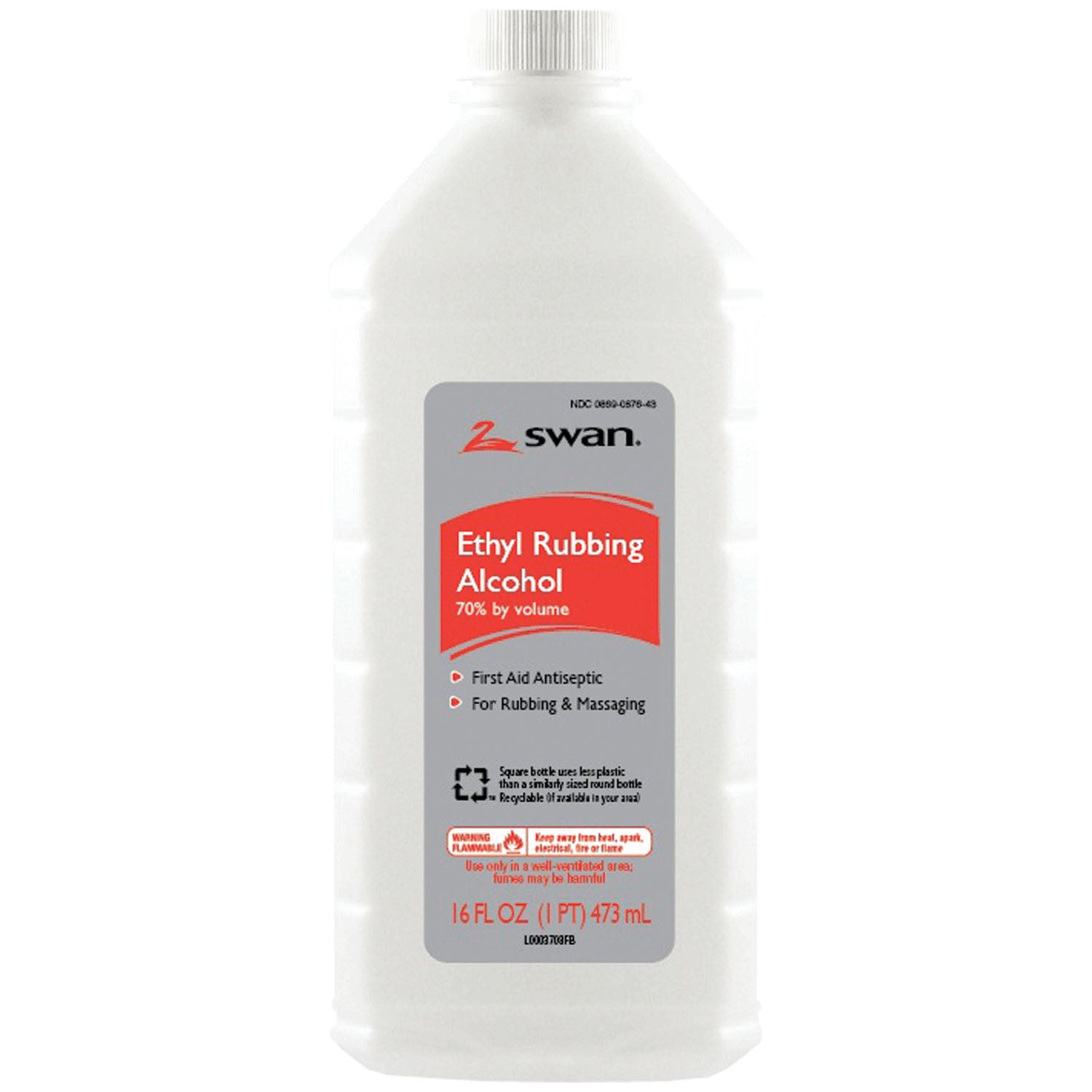 1000032333 - Cumberland Swan/Vi-Jon, Inc. - Ethyl Alcohol, 70%, 16 oz, 12/cs (132 cs/plt) (87643) (US Only) (HAZMAT Fees Apply, cannot ship via Air or to AK, GU, HI, MP, PR, VI)     , cs