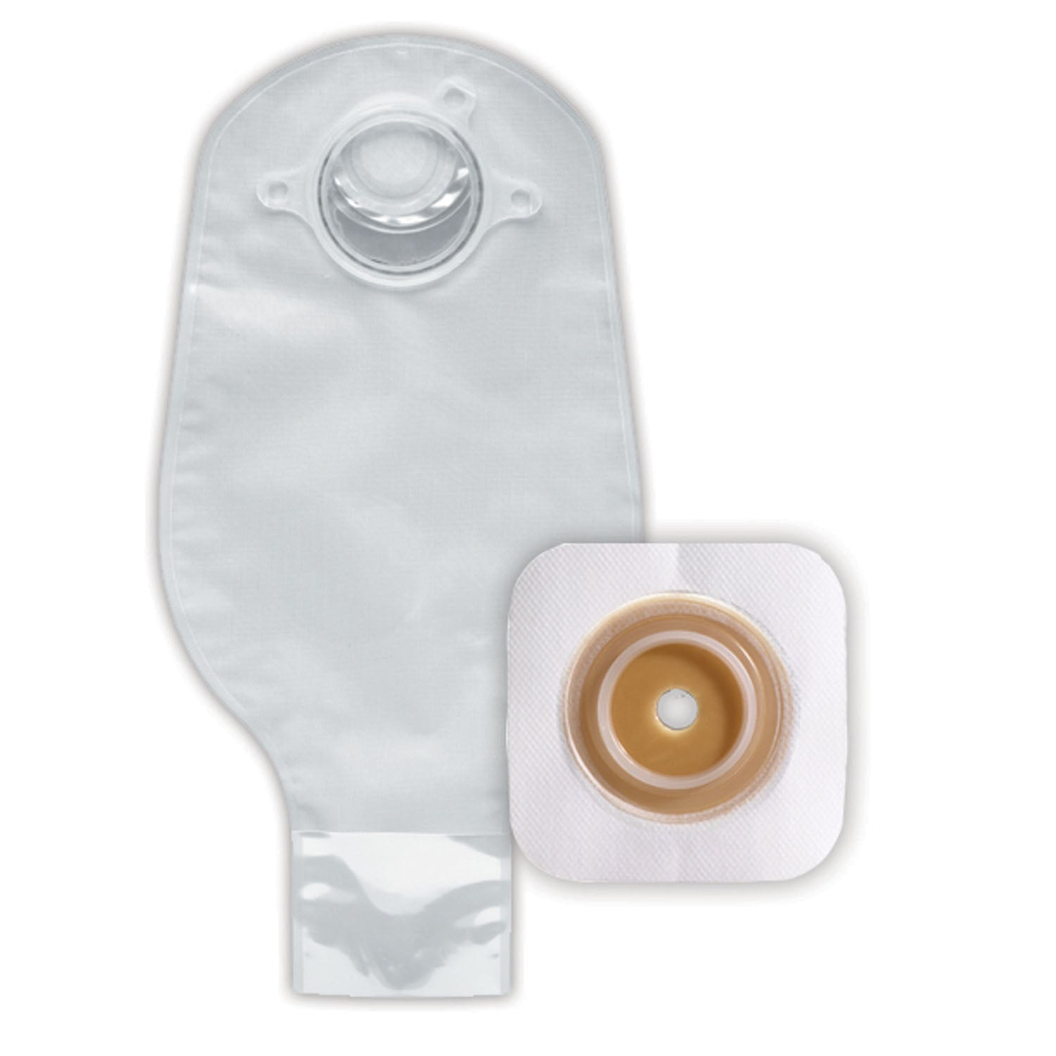 401920 - Convatec - Kit de dosis unitaria, incluye: barrera cutánea flexible Stomahesive® con abertura recortable, bolsa drenable de 12" con clip de cola, transparente, brida de 1 3/4", 5/caja (solo EE. UU. continental) (Se descontinuará) , caja