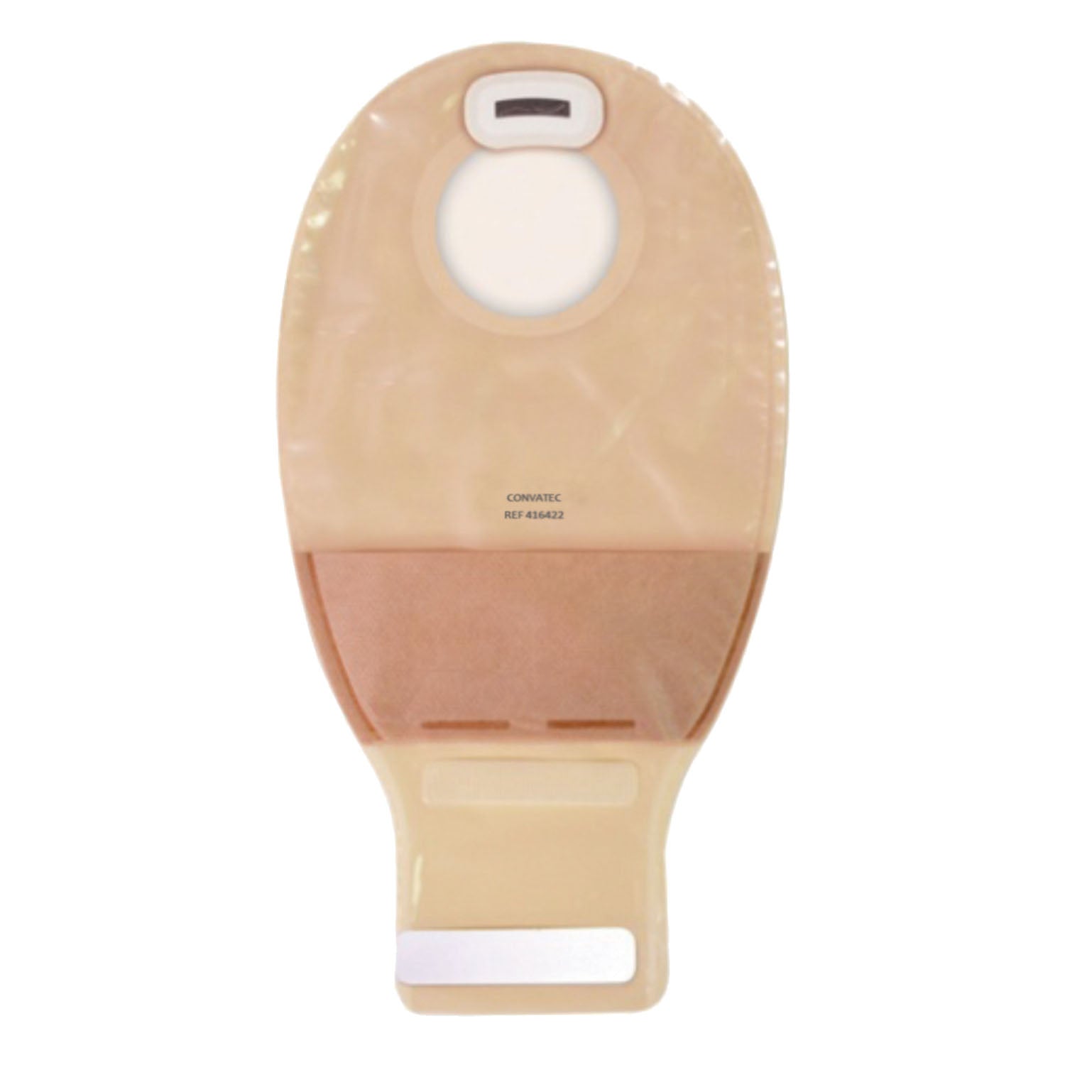 416422 - Convatec - Bolsa cerrada, 12", panel de confort unilateral, cierre trasero, filtro, transparente, brida de 2 3/4", 10/caja (solo EE. UU. continental)