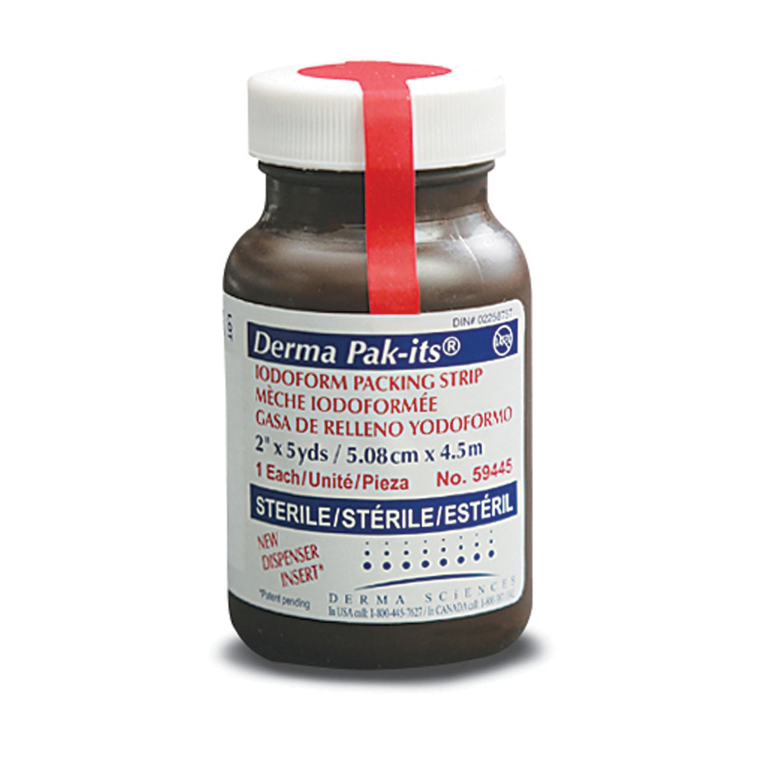 59345 - Gentell - Iodoform Packing Strip with Dispenser,, 1" x 5 yds, 12/cs    , cs