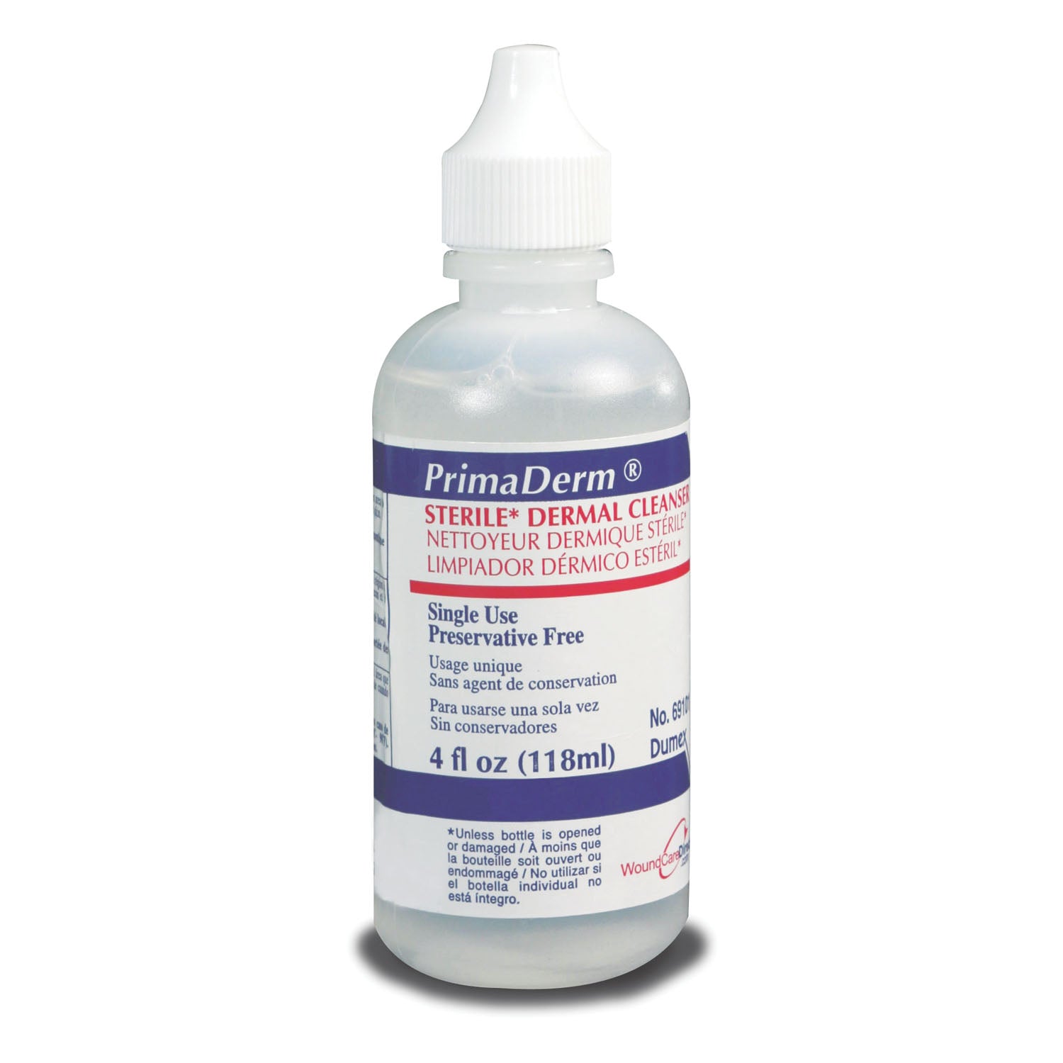 69101 - Gentell - Dermal Wound Cleanser, 4.15 oz Squirt Top Bottle, Sterile, 12/cs    , cs