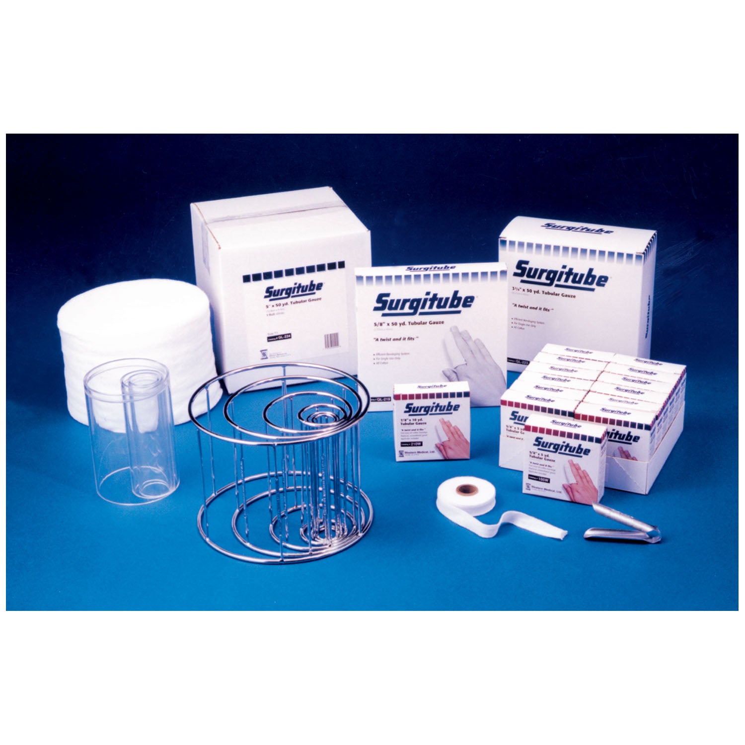 GL405W - Gentell - Tubular Bandage, Size 4, 1½"x 5 yds, White, Wrists & Elbows, Tight Weave    , ea