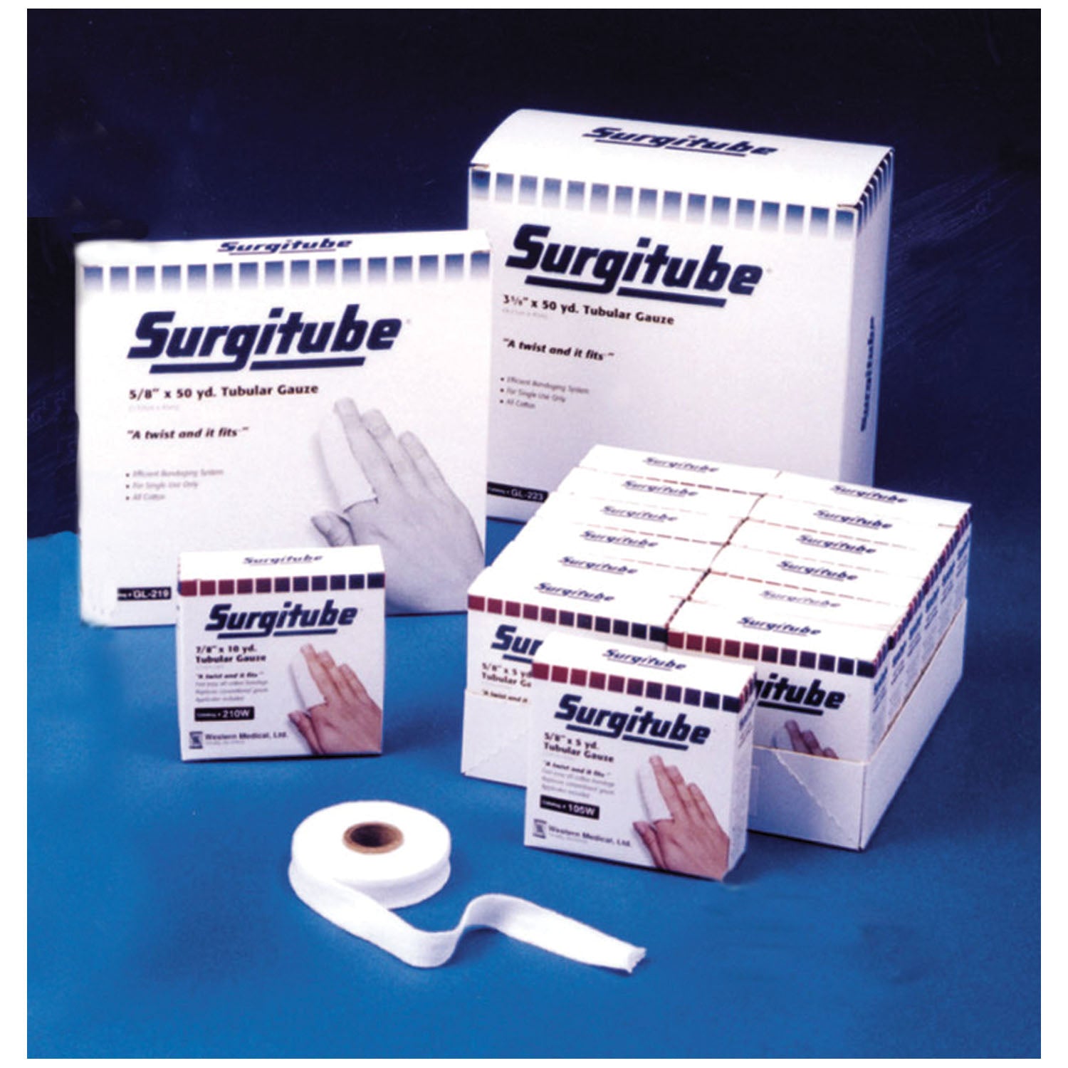GL245 - Gentell - Tubular Bandage, Size 5P, 2” x 50 yds, White, Head, Shoulders, Breasts, Legs    , ea