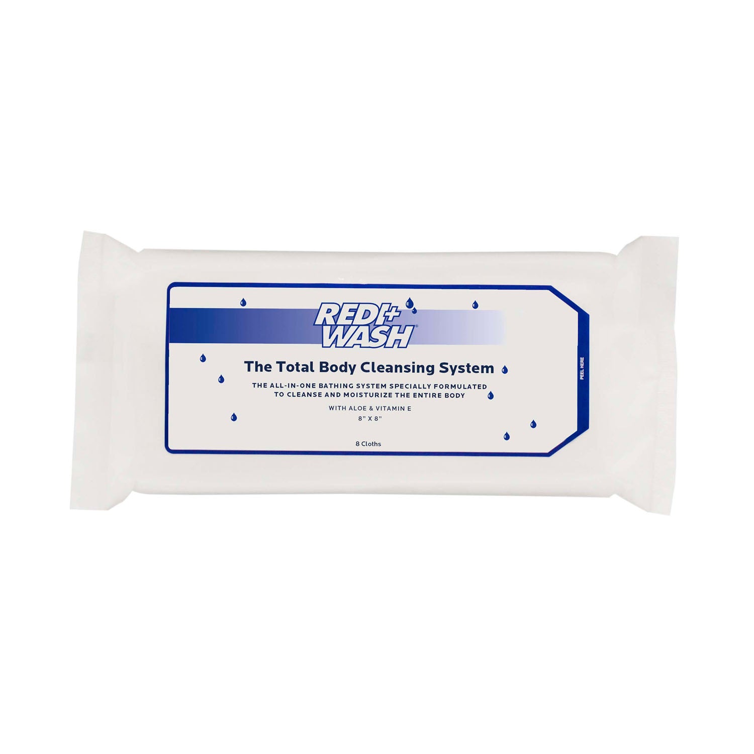 1058-24 - Dukal Corporation - Redi-Wash® Washcloth, Microwavable, 8" x 8", 8/pk, 24 pk/cs    , cs