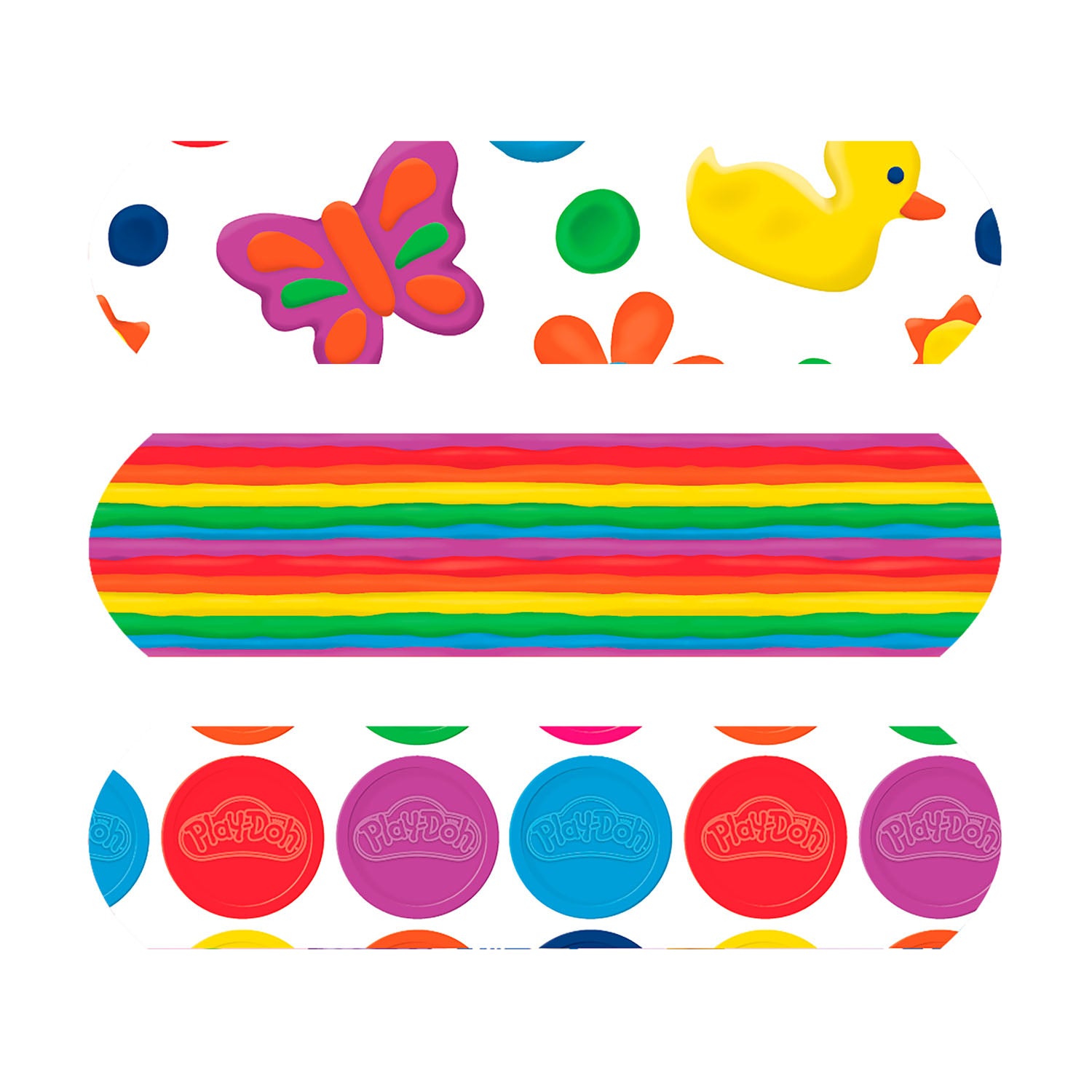 1087742 - Dukal Corporation - Stat Strip® Adhesive Bandage, Play-Doh™, ¾" x 3", 100/bx, 12 bx/cs (Item is not authorized to be sold in any direct-to-consumer platform or retail space which includes, but is not limited to, Amazon, Walmart, or any other pl
