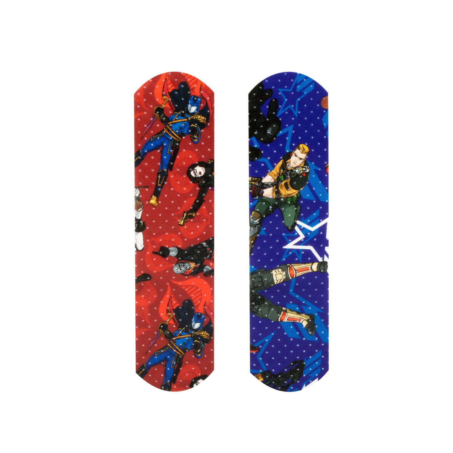 1087752 - Dukal Corporation - Stat Strip® Adhesive Bandage, GI Joe, 3/4" x 3", 100/bx, 12 bx/cs (Item is not authorized to be sold in any direct-to-consumer platform or retail space which includes, but is not limited to, Amazon, Walmart, or any other pla