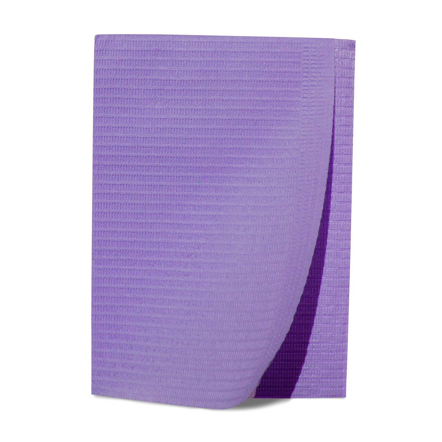 27405 - Dukal Corporation - Baberos para pacientes, tejido de 2 capas/poliéster de 1 capa, 13" x 18", color lavanda, 125/paquete, 4 paquetes/caja (48 cajas/plt)