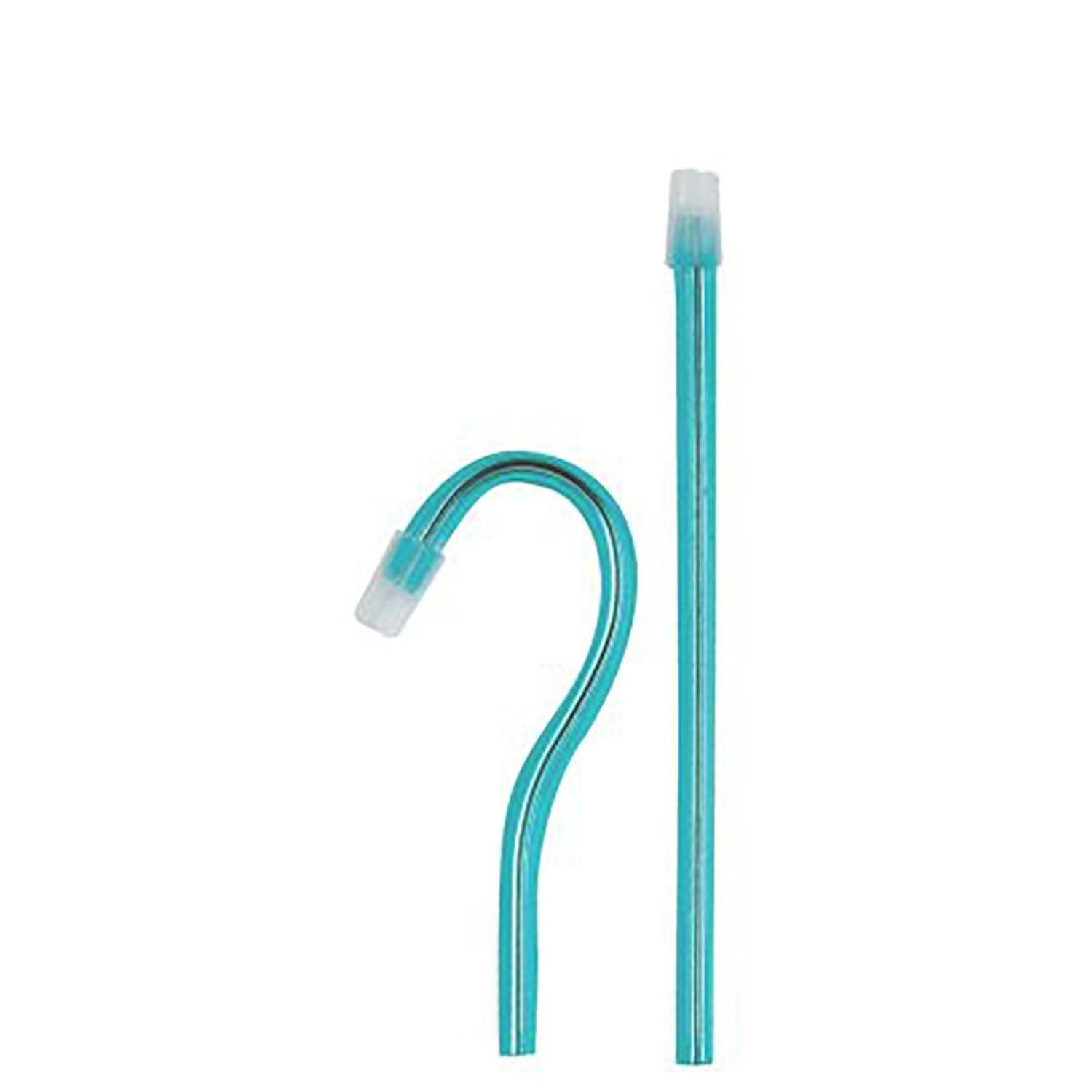 2900E-ZTS15 - Dukal Corporation - Saliva Ejectors, Aqua Body with Clear Tip, 100/bg, 10 bg/cs    , cs