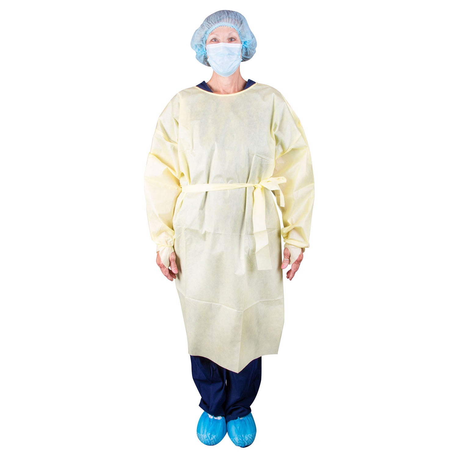 309XL - Dukal Corporation - Isolation Gown, AAMI, Level 2, X-Large, Yellow, 10/bg, 10 bg/cs (21 cs/plt)    , cs