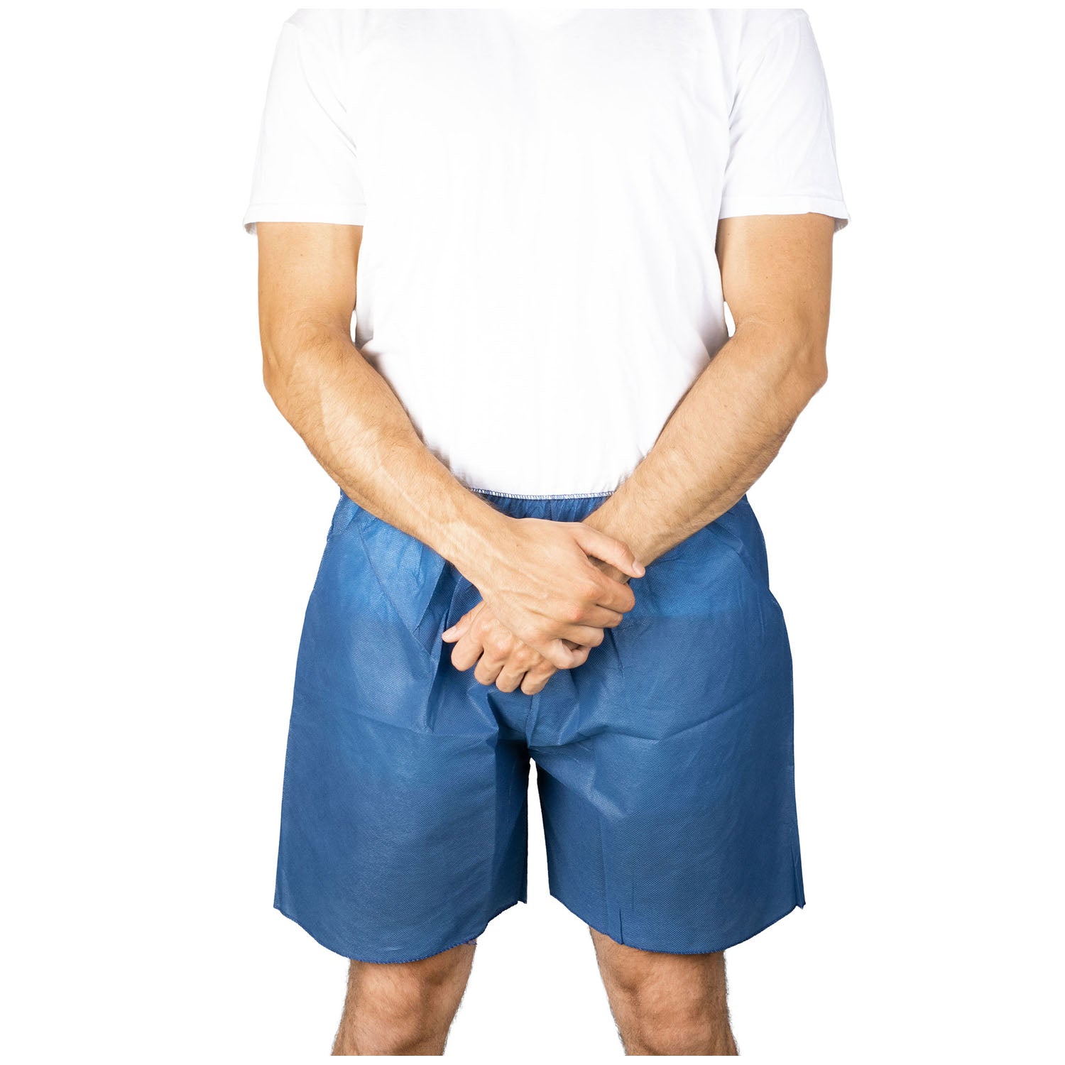 360 - Dukal Corporation - Pantalones cortos, talla única, desechables, azul oscuro, 10/bolsa, 5 bolsas/caja (60 cajas/plt), caja