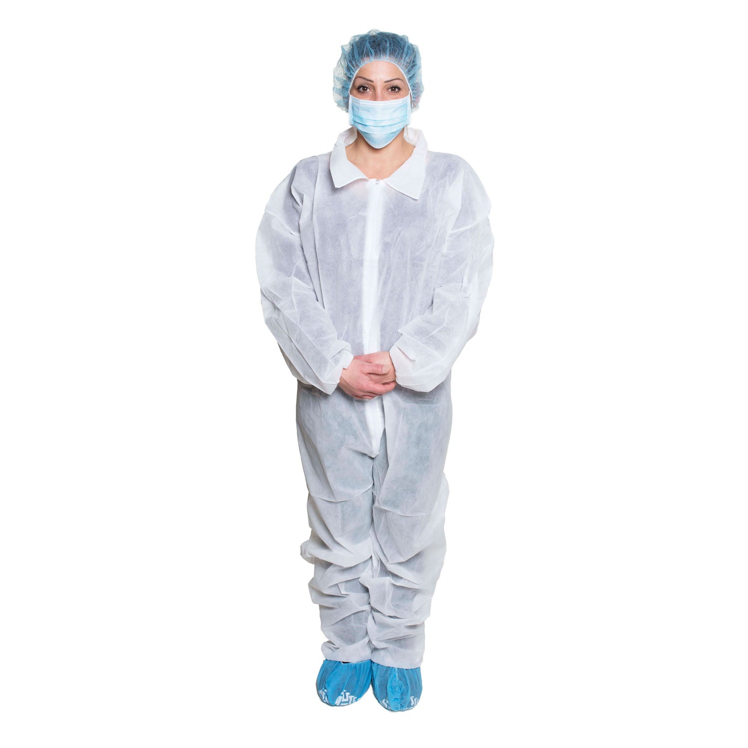 382XXL - Dukal Corporation - Overol blanco, talla XXL, desechable, 5/bolsa, 5 bolsas/caja, caja