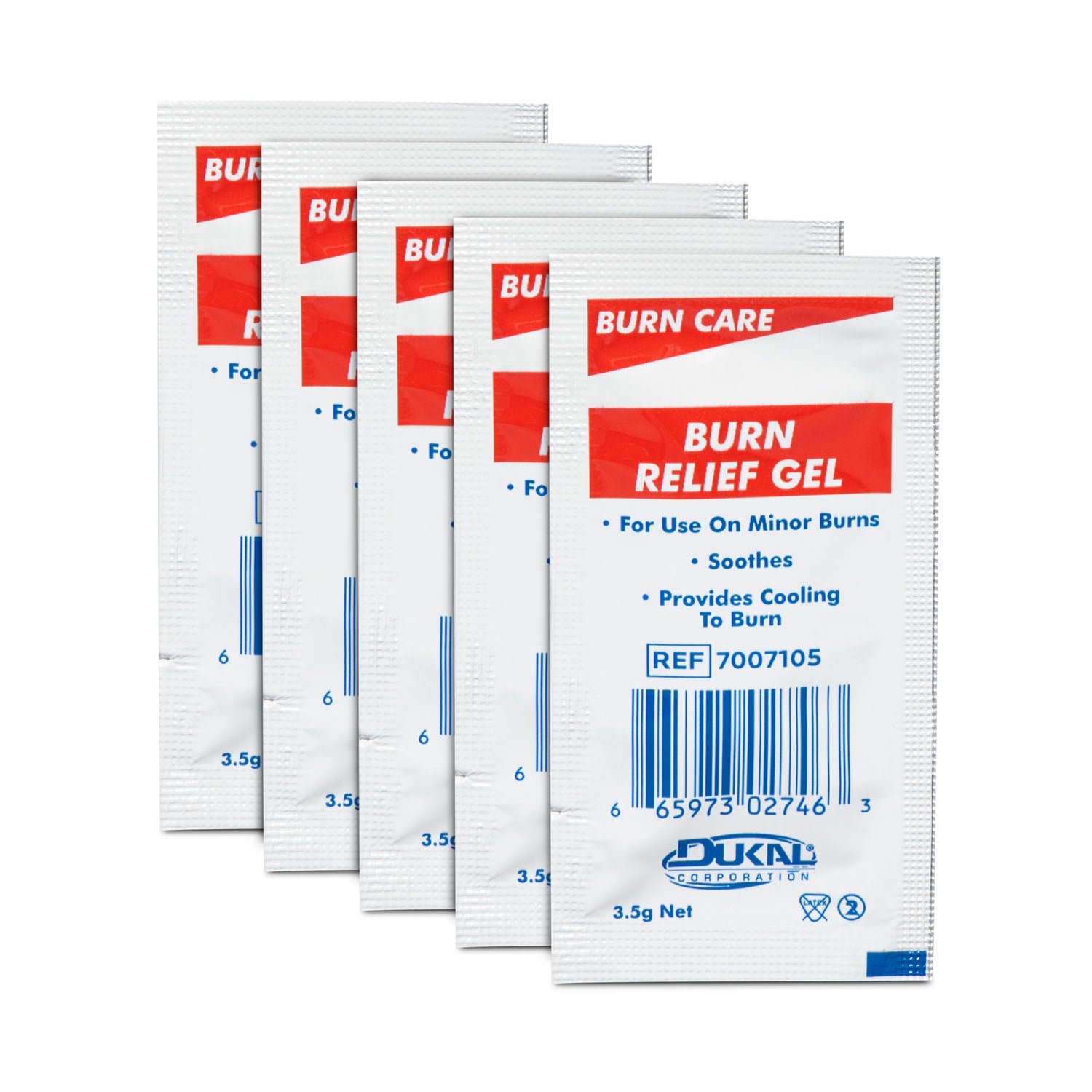 7007105-5 - Dukal Corporation - Burn Gel Sachet, 3.5g, 5's, Sterile, 5/bg, 200 bg/cs    , cs