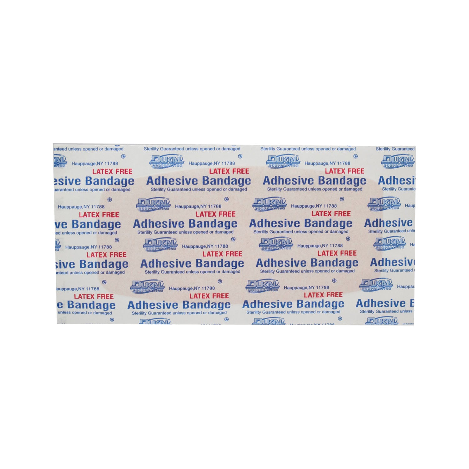 7611 - Dukal Corporation - Adhesive Bandage, Plastic, 2" x 4", X-Large, Sterile, 100/bx, 24 bx/cs    , cs