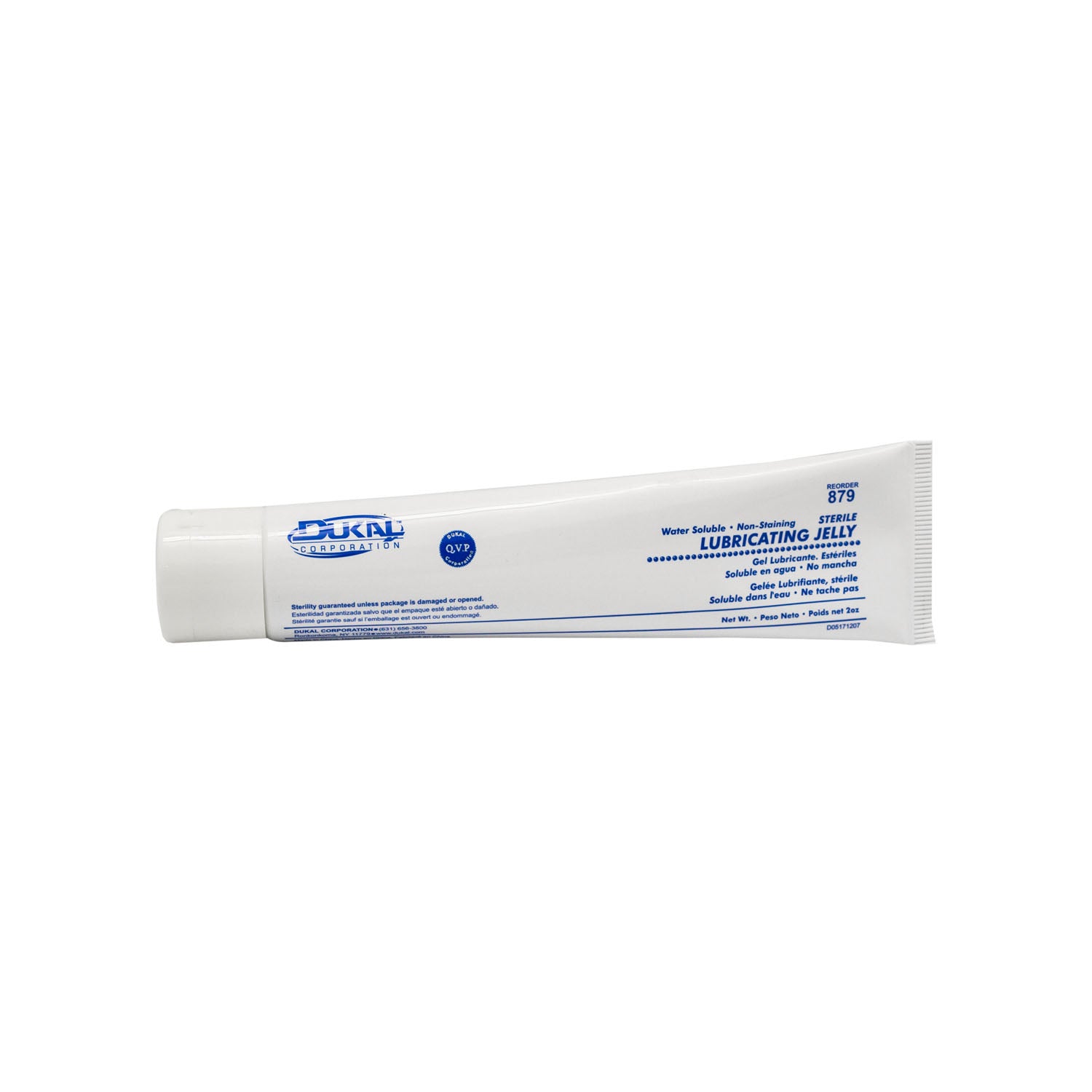 879 - Dukal Corporation - Lubricating Jelly, 2 oz Tube, Sterile, 12/bx, 6 bx/cs    , cs