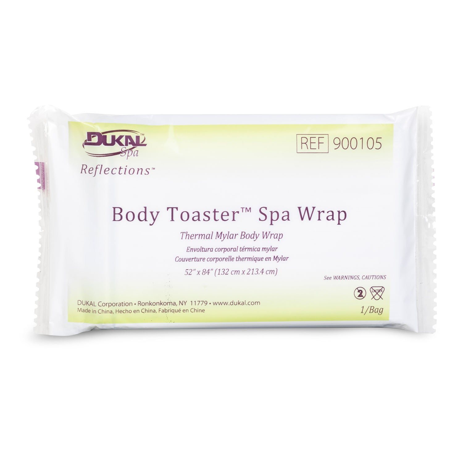 900105 - Dukal Corporation - Body Toaster™ Spa Wrap, 52" x 84", 1/pk, 250 pk/cs    , cs