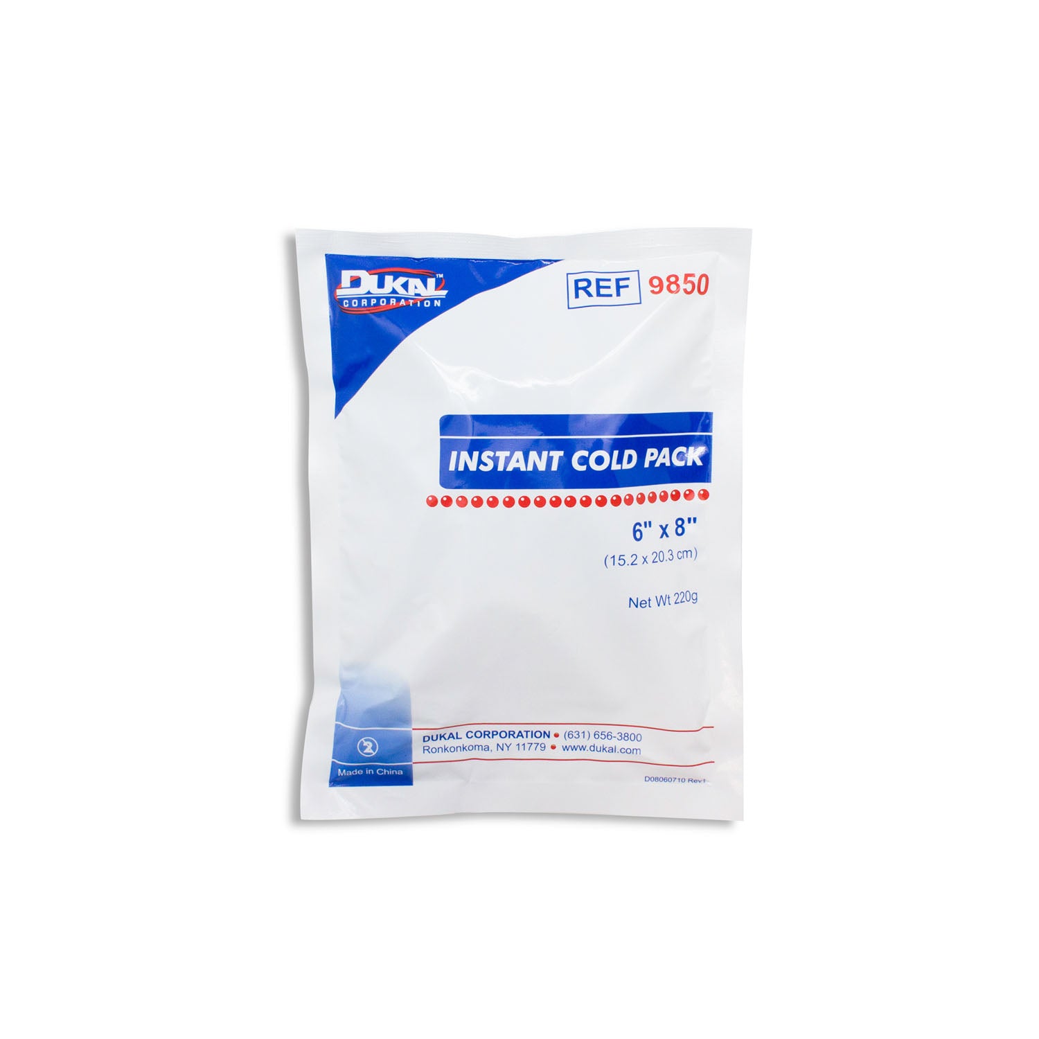 9850 - Dukal Corporation - Instant Cold Pack, Non-Sterile, 6" x 8", 24/cs (90 cs/plt)    , cs