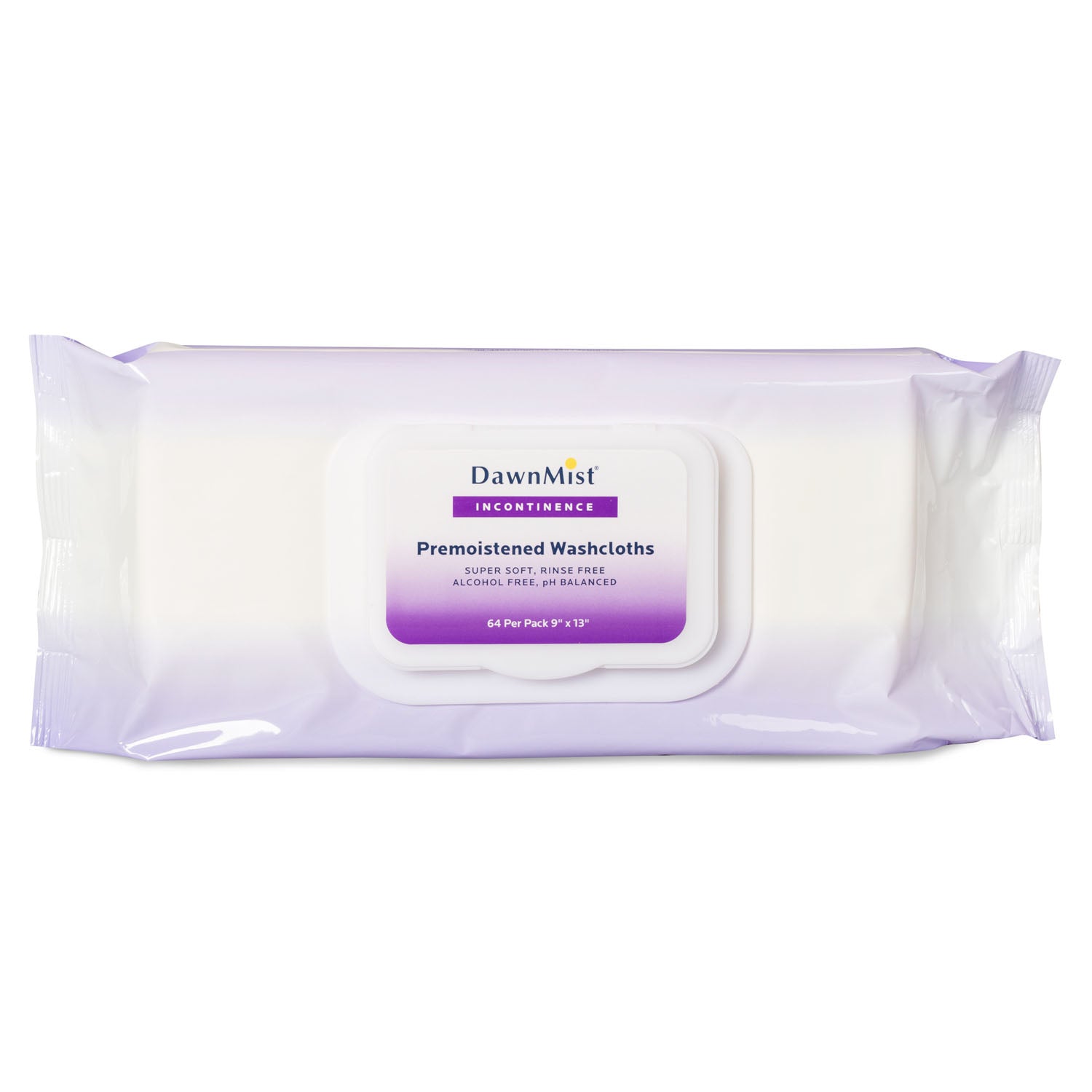 AW4750 - Dukal Corporation - Washcloth, Adult, Soft Pack with Lid, 9" x 13", 64/pk, 8 pk/cs    , cs