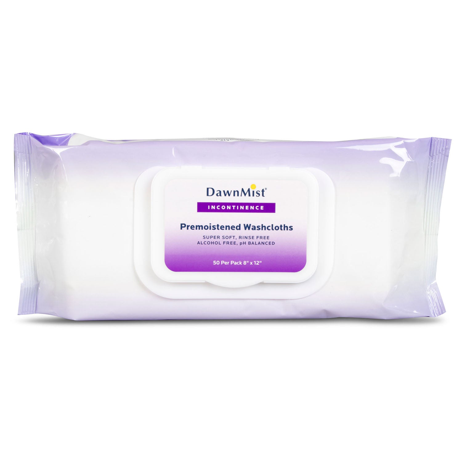 AW8150 - Dukal Corporation - Washcloth, Adult, Soft Pack with Lid, 8" x 12", 50/pk, 12 pk/cs    , cs