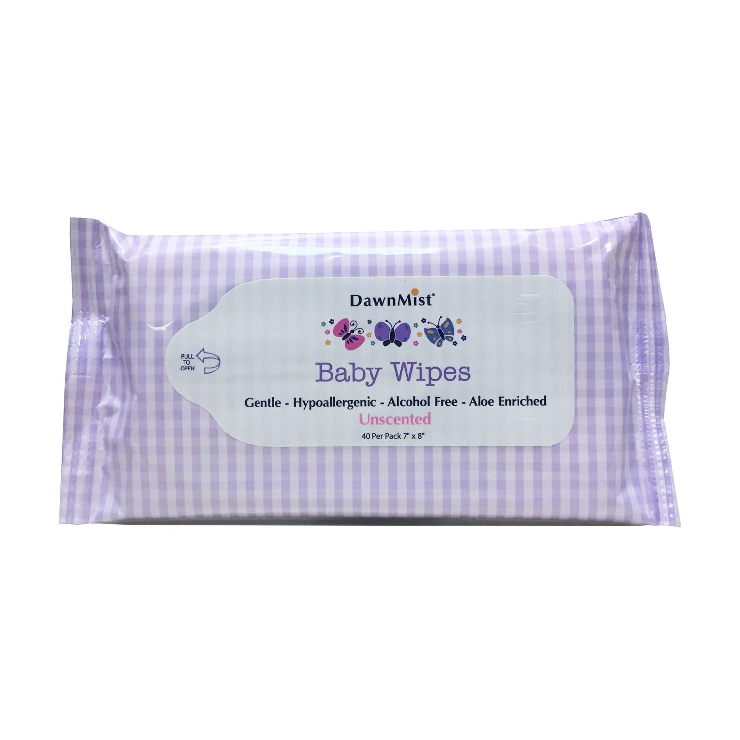 BWU4024 - Dukal Corporation - Baby Wipes, Soft Pack, Unscented, 7" x 8", 40/pk, 24 pk/cs    , cs
