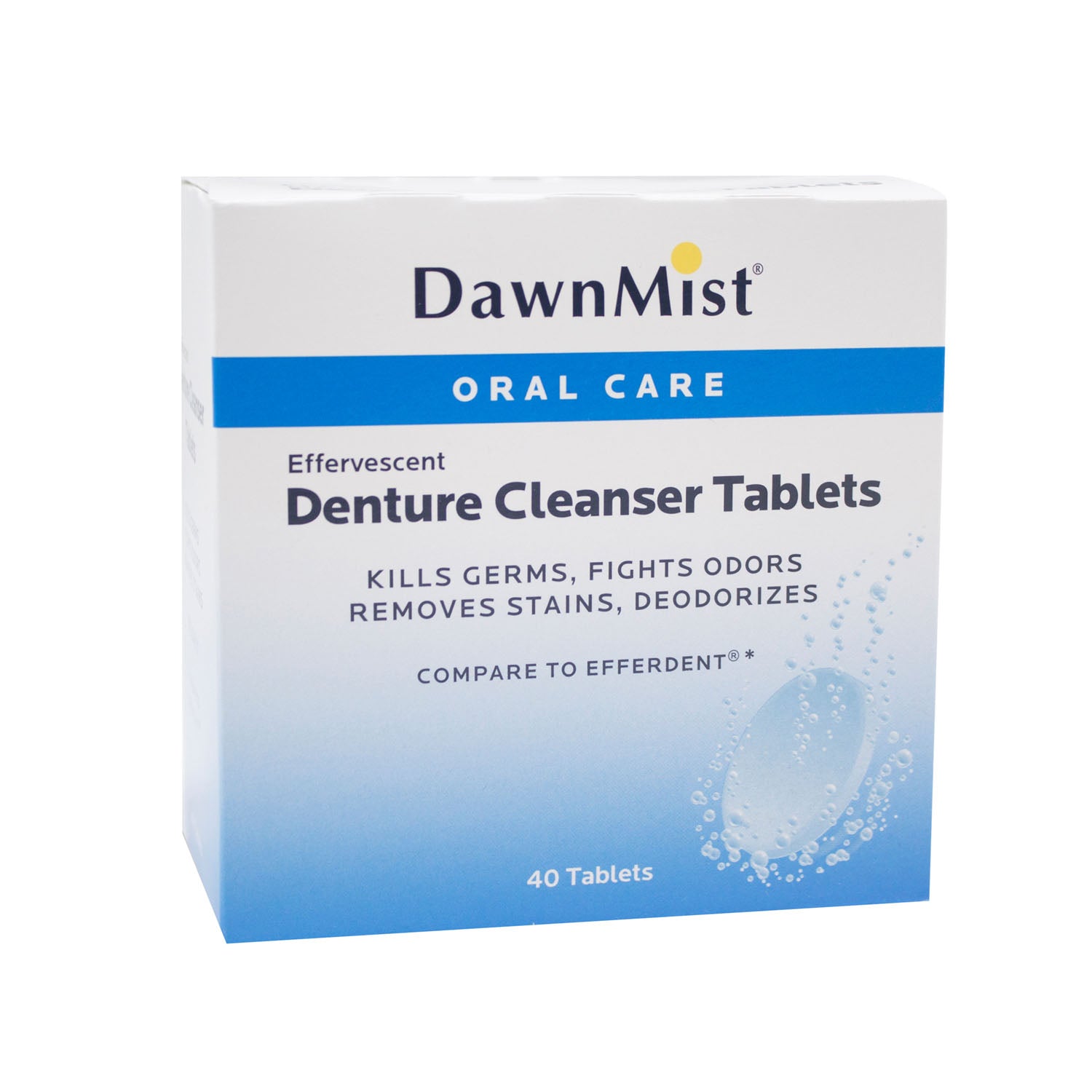 DEN6283 - Dukal Corporation - Tabletas para dentaduras postizas, 40/caja, 24 cajas/caja (no disponible para la venta en Canadá), caja