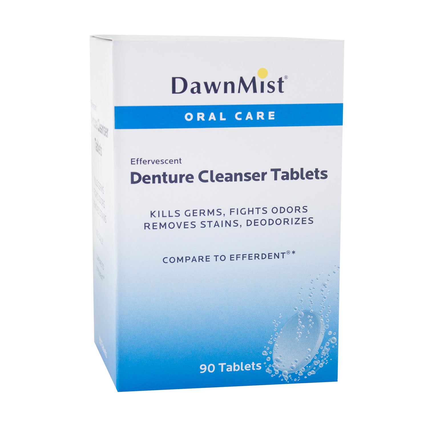 DEN6290 - Dukal Corporation - Tabletas para dentaduras postizas, 90/caja, 24 cajas/caja (no disponible para la venta en Canadá), caja