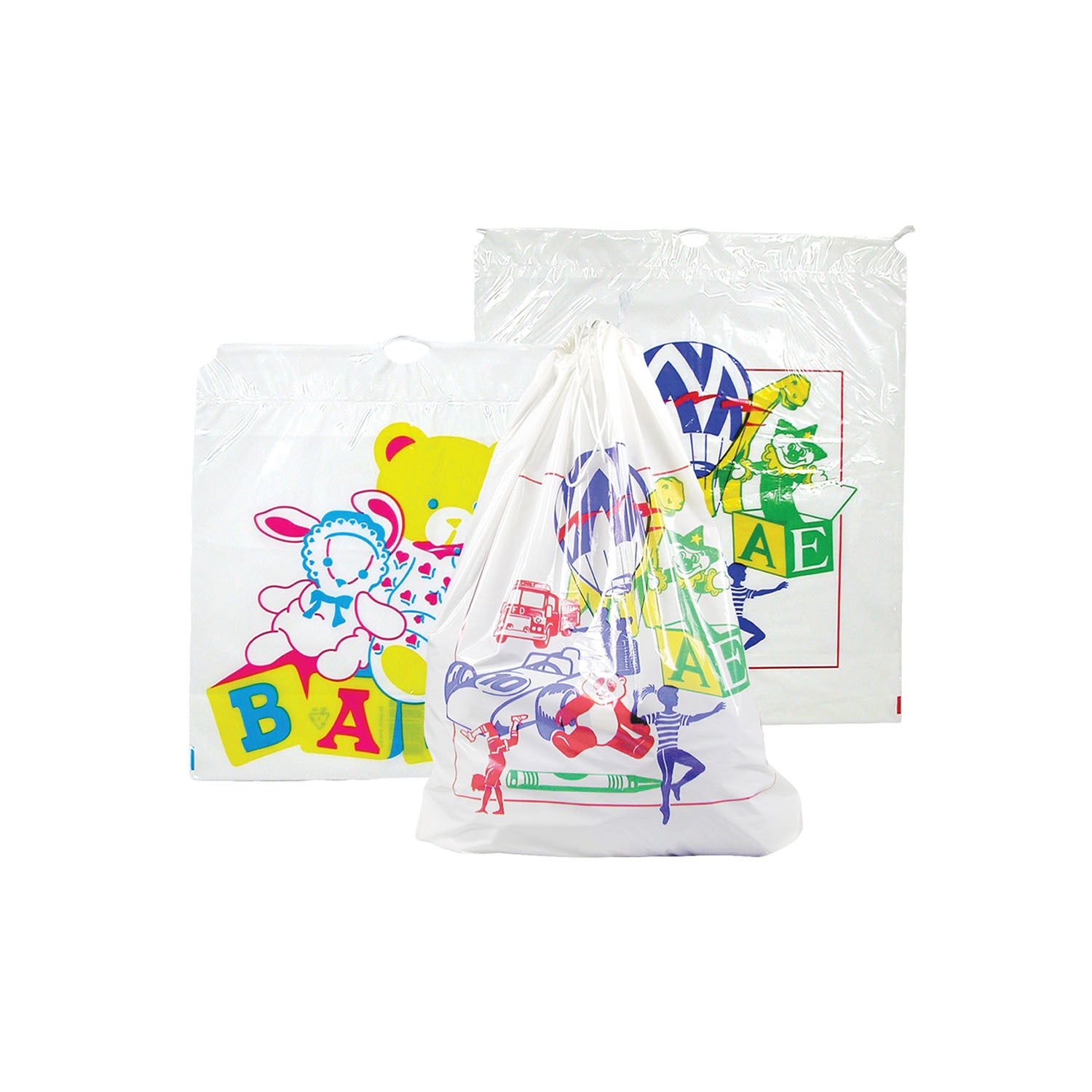 DS500CB - Dukal Corporation - Patient Belonging Bag, 4-Color Child Design, 18" x 20½", 500/cs    , cs