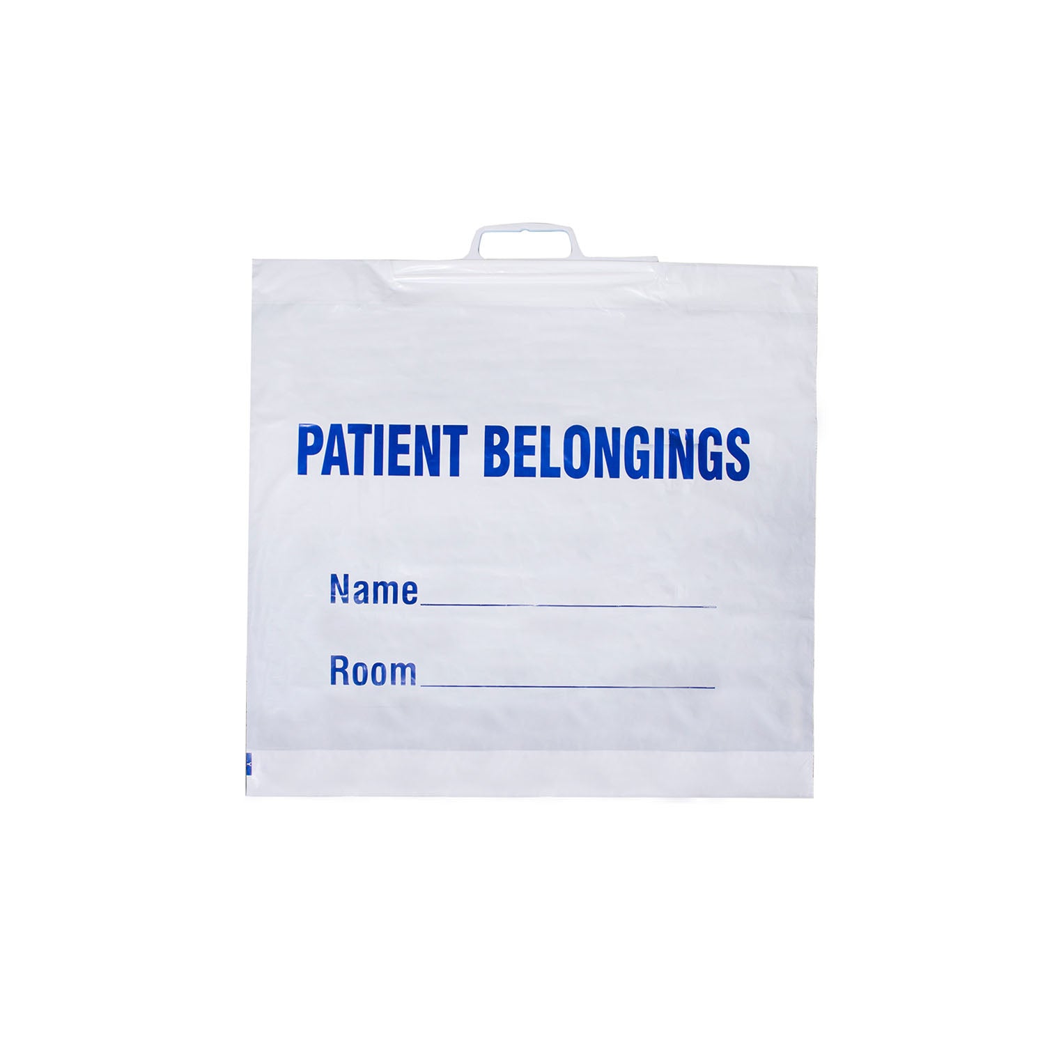PB01 - Dukal Corporation - Bolsa para pertenencias del paciente con asa, blanca, 20" x 18½", 250/caja