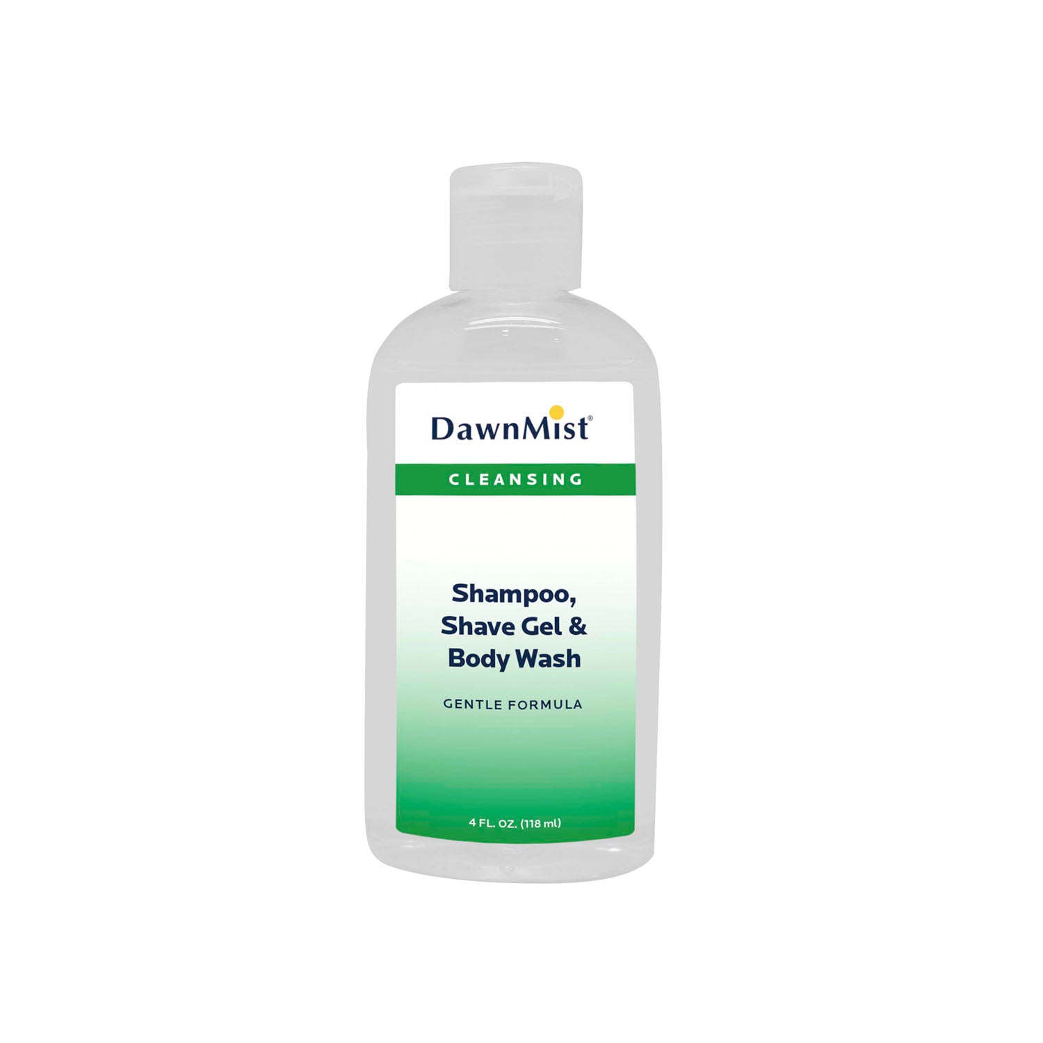 SSB04C - Dukal Corporation - Shampoo, Shave Gel & Body Wash, 4 oz, Clear Bottle, Dispensing Cap, 60/cs    , cs