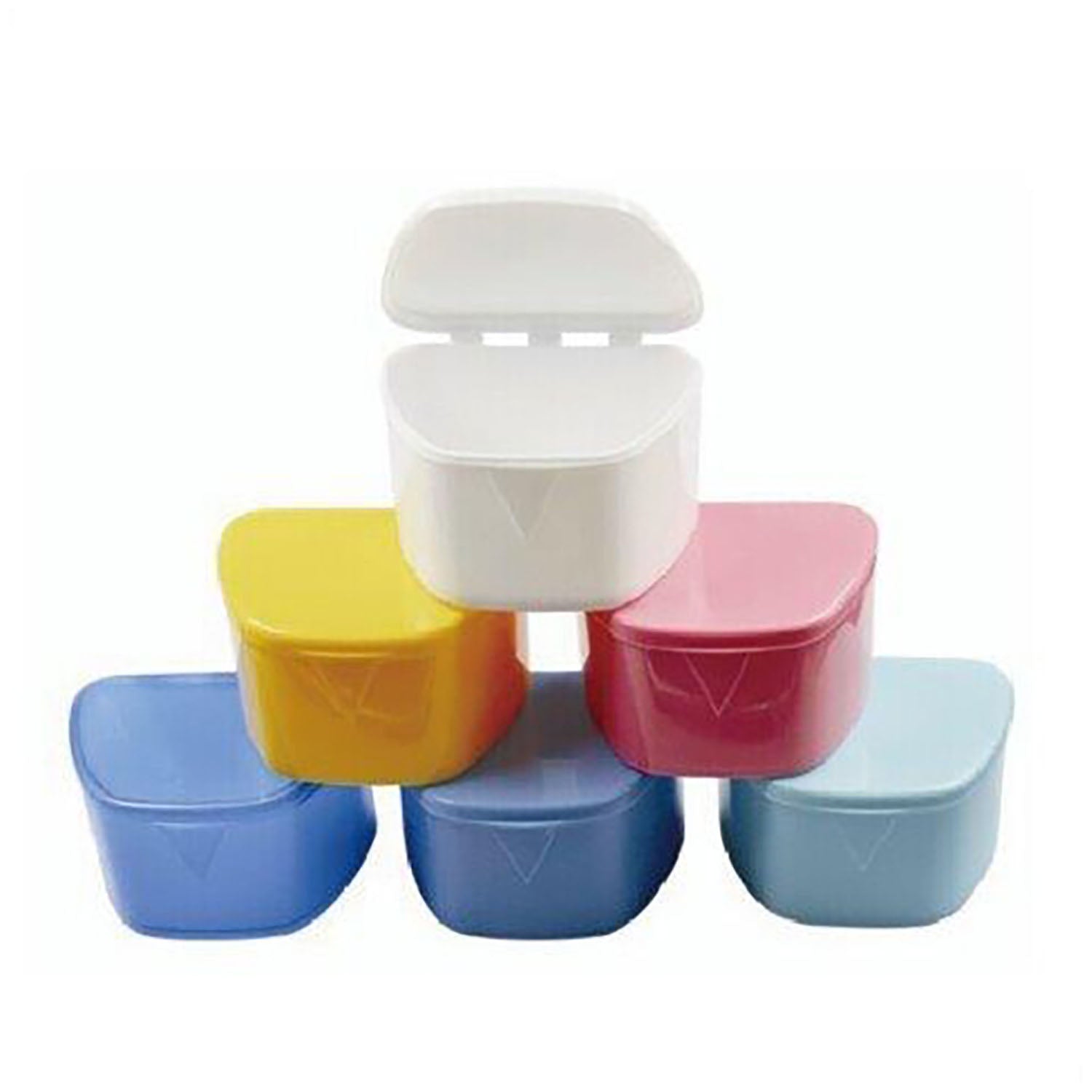 UDB-7406 - Dukal Corporation - Denture Boxes, 3-3/4" x 3" x 2-3/8", Assorted Colors, 12/bg    , bg