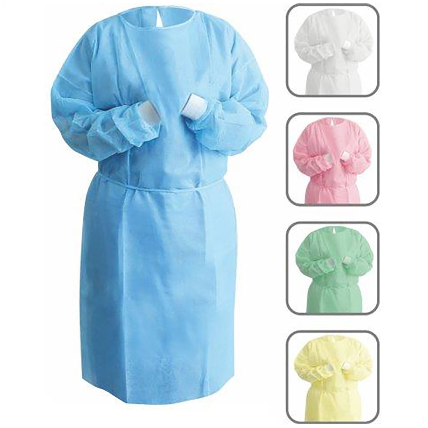 UGI-6712 - Dukal Corporation - Isolation Gowns, SMS Material, Regular, White, 10/bg    , bg