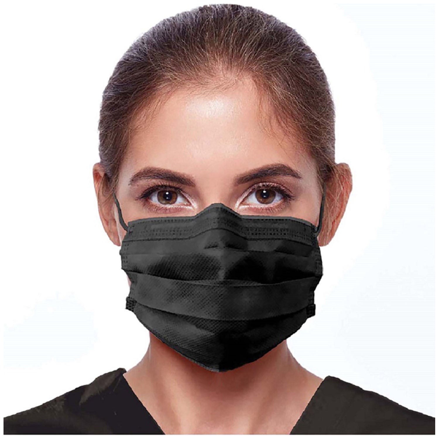 ULM-6380 - Dukal Corporation - BlakCat Face Mask, Earloop, 4-Layer, 4-Fold, ASTM Level 3, 50/bx, 20 bx/cs    , cs