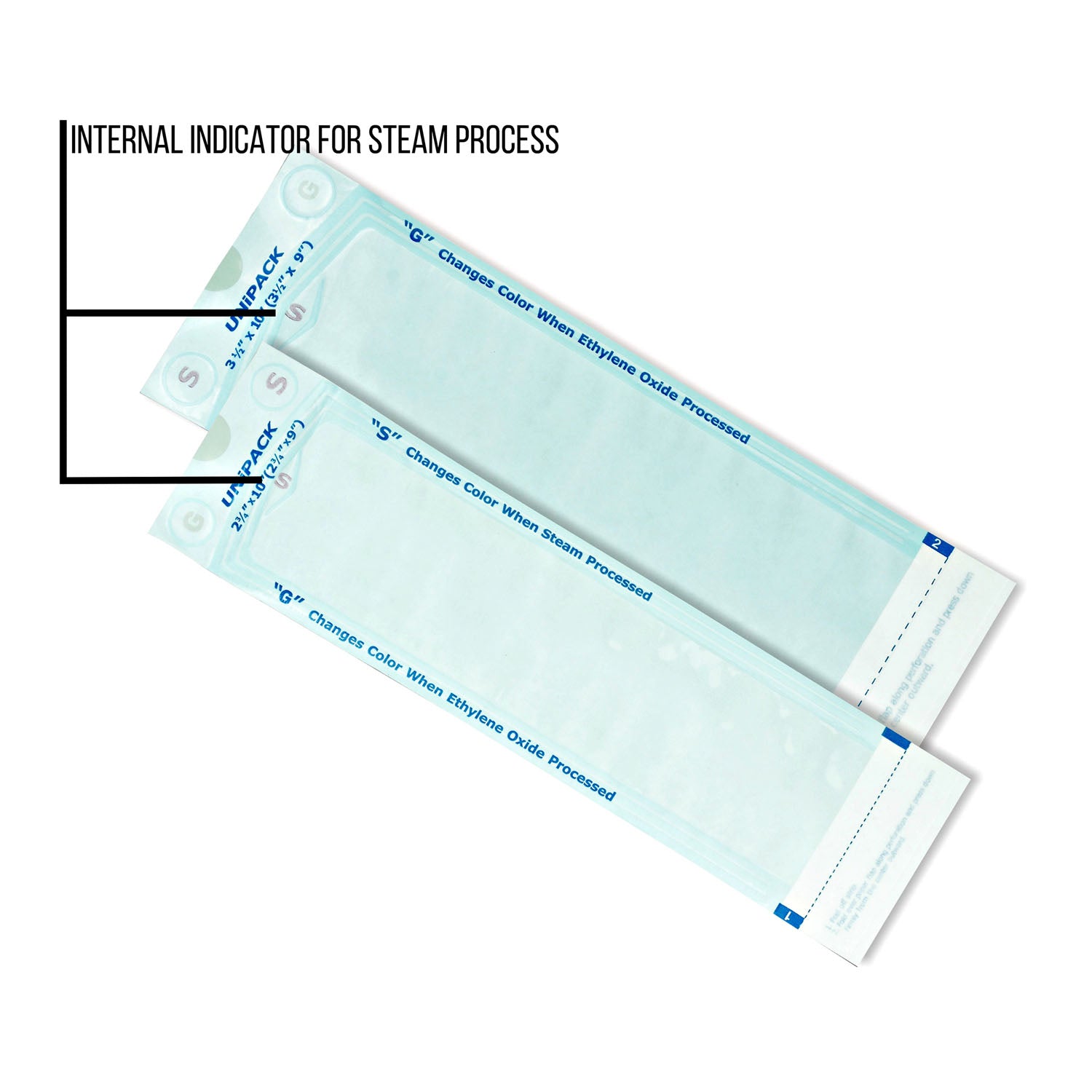 UPP-3510 - Dukal Corporation - Sterilization Pouches, 3 1/2" x 10", 200/bx, 16 bx/cs    , cs