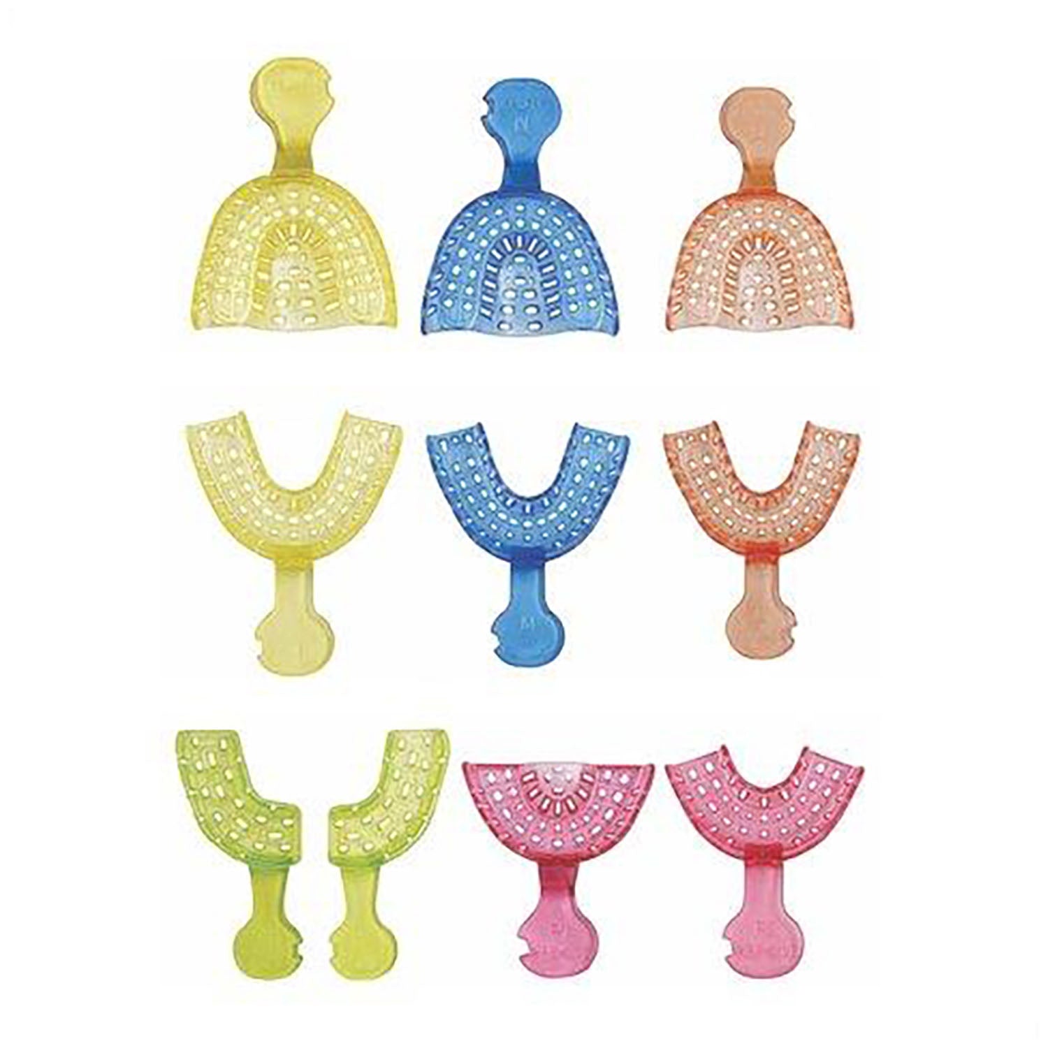 UTA-7205 - Dukal Corporation - Color-Brite Impression Trays, Perforated, #5 Small Upper, Orange, 12/bg    , bg