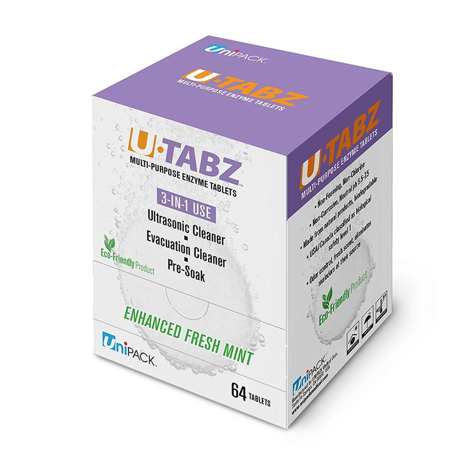 UZM-3001 - Dukal Corporation - U-TABZ Ultrasonic Enzymatic Tablets, 64/bx, 10 bx/cs    , cs