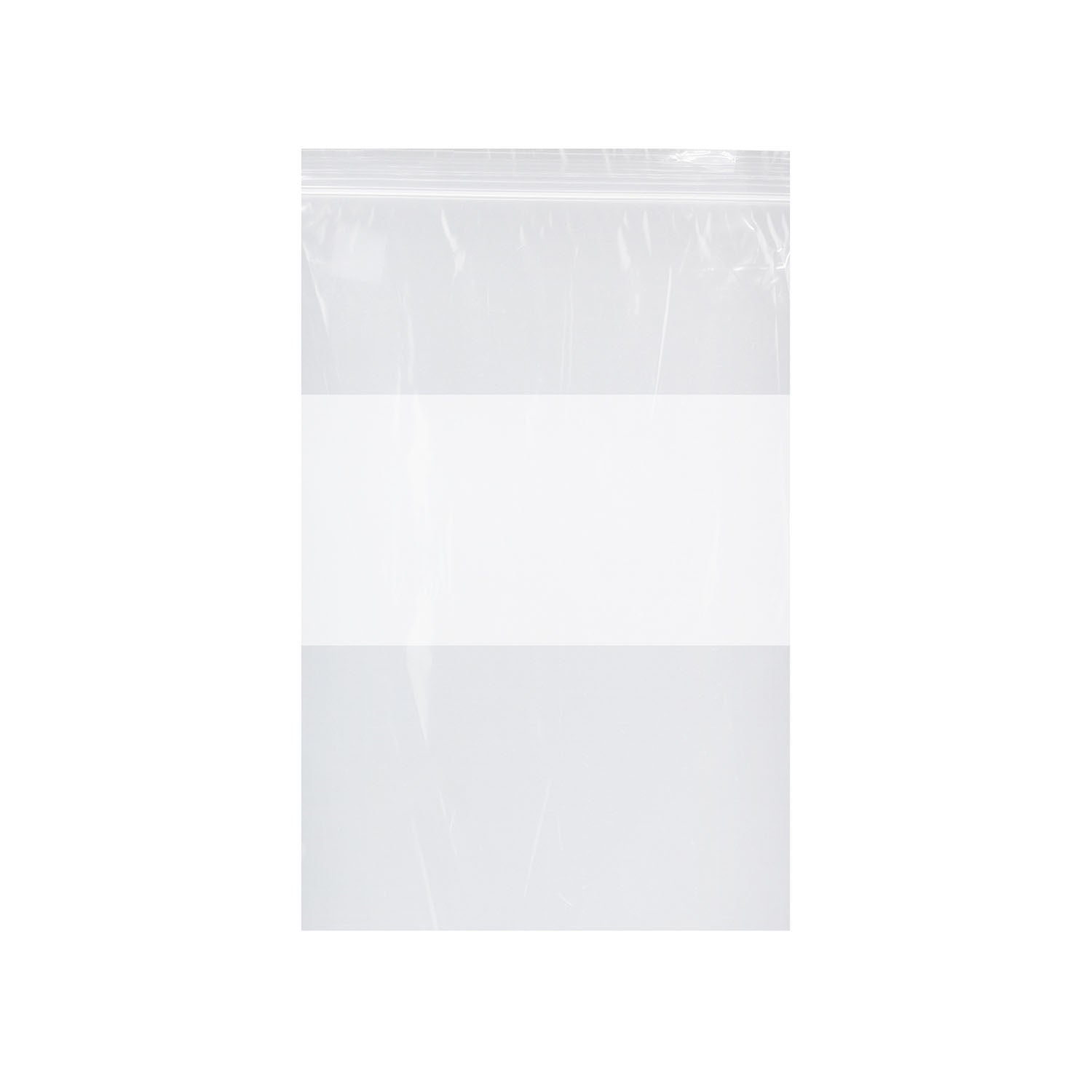 ZIP1315WB - Dukal Corporation - Zip Bag, Clear with White Block, 2 mil, 13" x 15", 1000/cs    , cs
