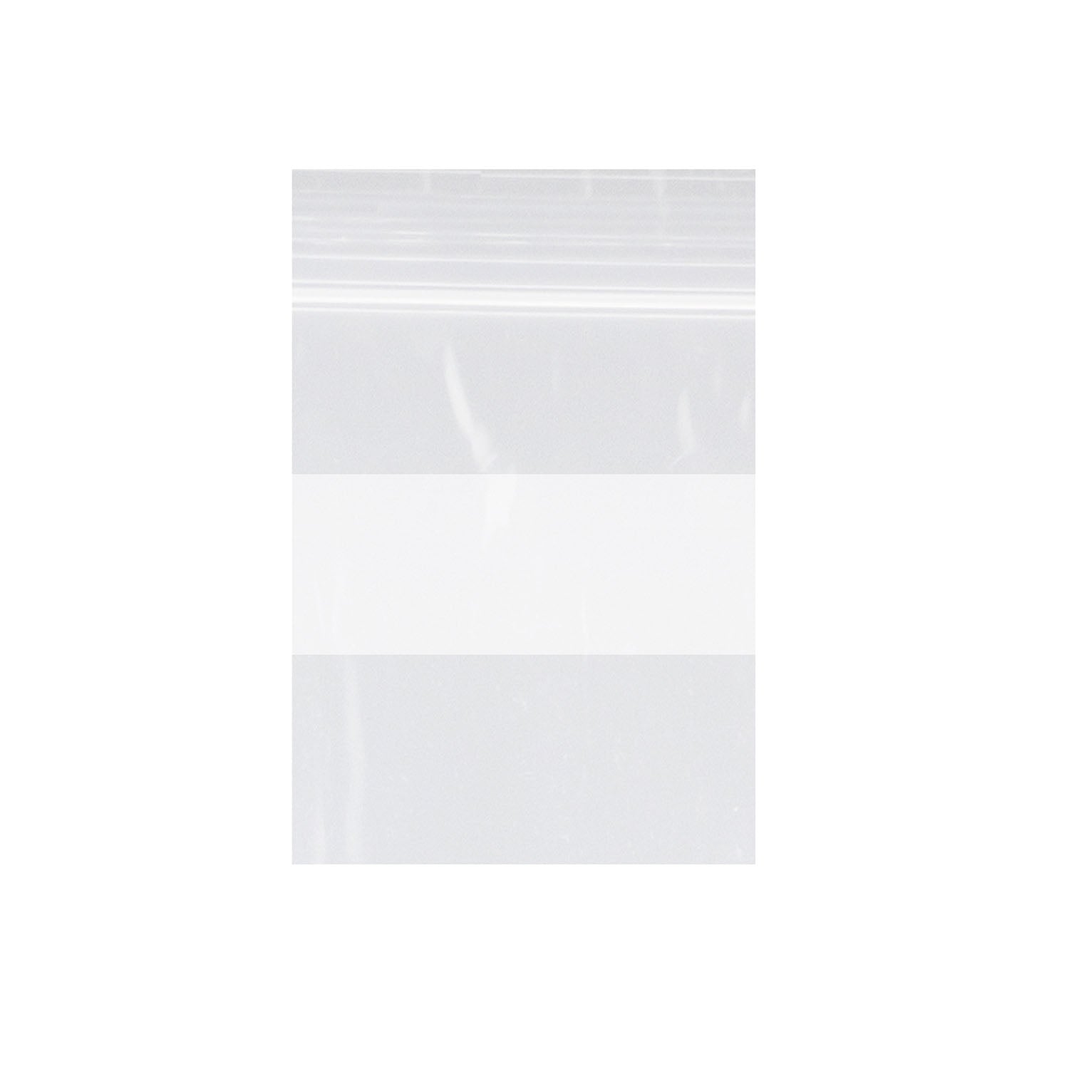 ZIP46WB - Dukal Corporation - Zip Bag, Clear with White Block, 2 mil, 4" x 6", 1000/bx    , bx