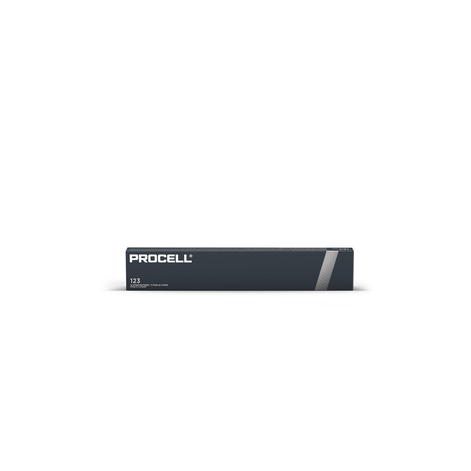PC123 - Duracell - Procell Lithium Battery, 123, 3V, Bulk, 1/pk, 12pk/bx, 18bx,cs (HAZMAT Fees Apply, cannot ship via Air or to AK, GU, HI, MP, PR, VI) (Products are not for Private Household Markets; Products cannot be sold on Amazon.com or any other 3r