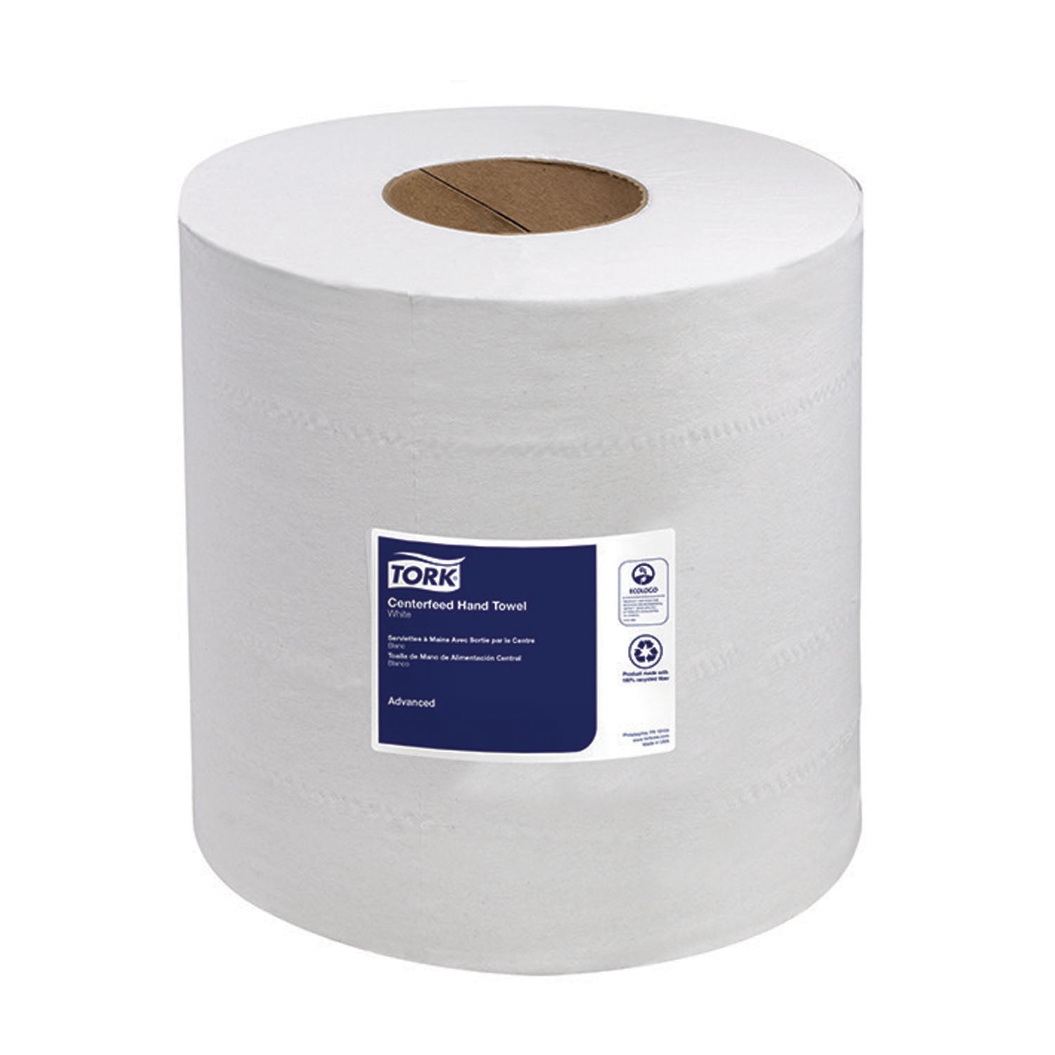 121204 - Essity Professional Hygiene North America, LLC - Advanced Hand Towel, Centerfeed, Soft, 2-Ply, White, 7.6" x 11.8", 590 sht/rl, 6 rl/cs (60 cs/plt)    , cs