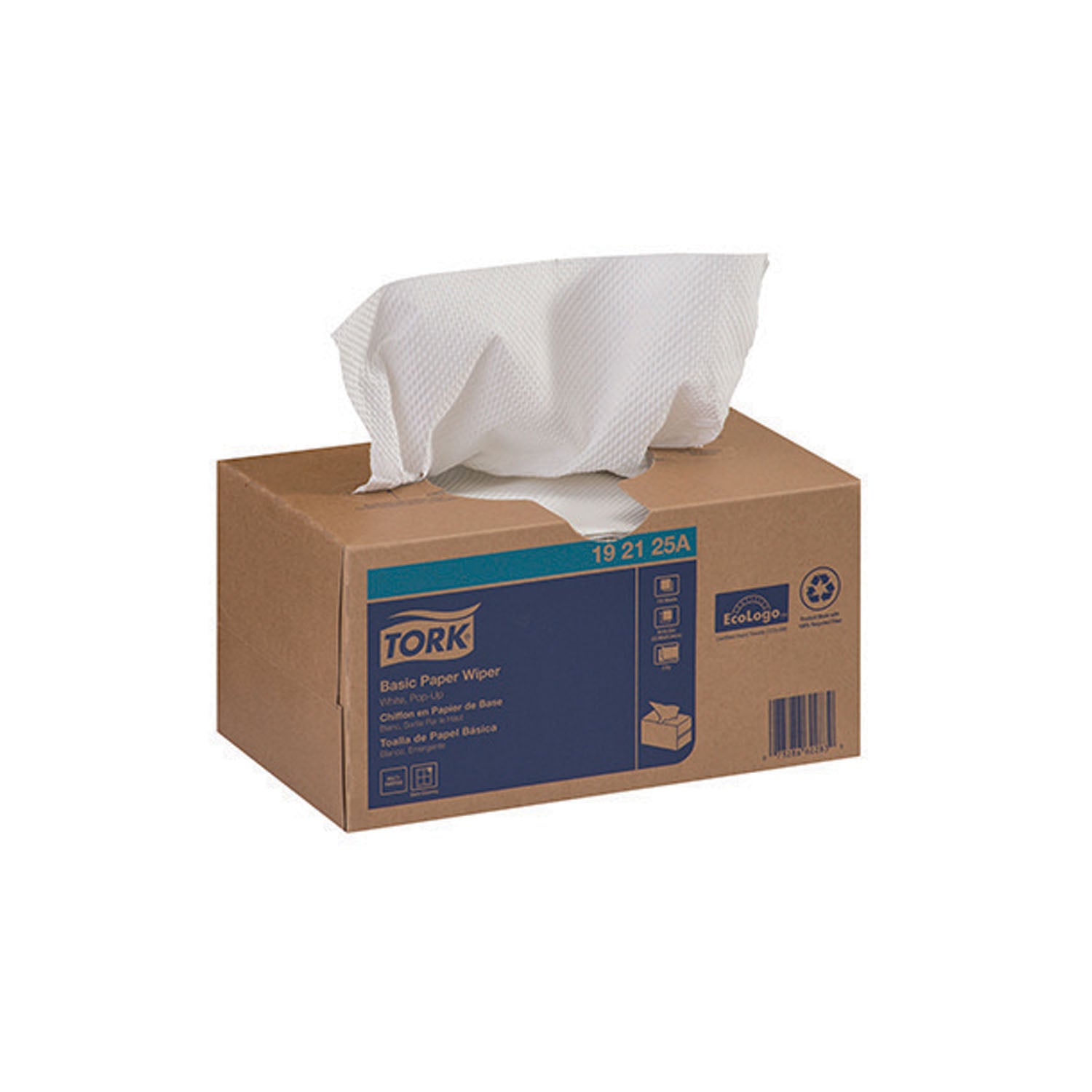 192125A - Essity Professional Hygiene North America, LLC - Paper Wiper, Basic, Pop-Up Box, White, 2-Ply, 10.3" x 9", 110 sht/bx, 18 bx/cs (36 cs/plt)    , cs