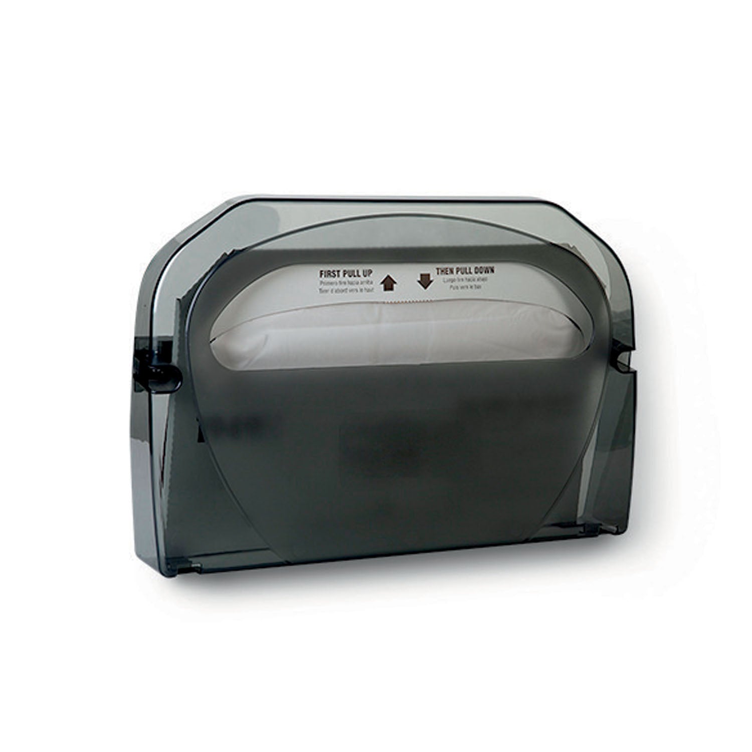 1951001 - Essity Professional Hygiene North America, LLC - Toilet Seat Cover Dispenser, Universal, Smoke, V1, Plastic, 11.5" x 16" x 3.1" (20 cs/plt)    , ea