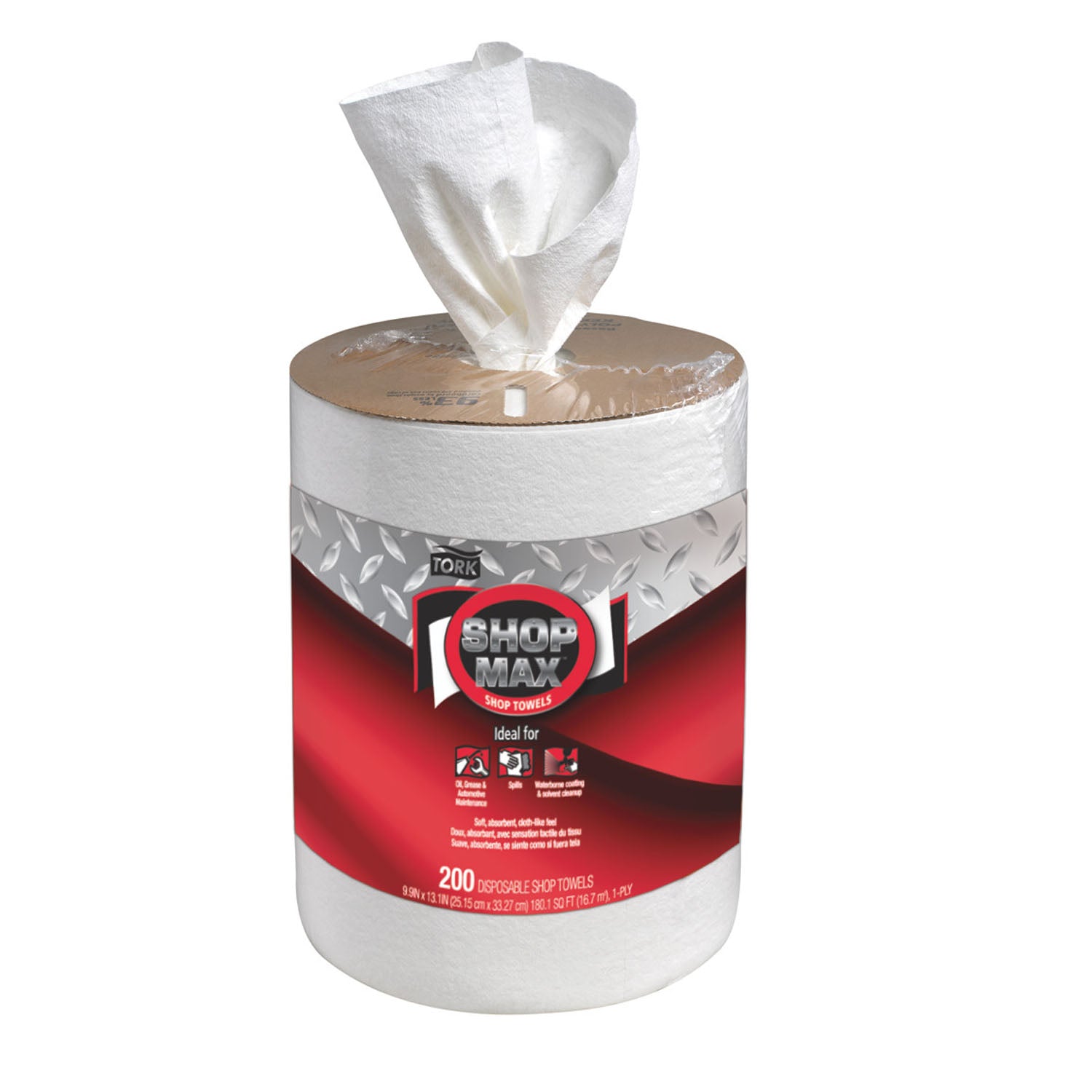 450138 - Essity Professional Hygiene North America, LLC - ShopMax Wiper, Centerfeed Refill, Advanced, White, 1-Ply, W22, 218.33ft, 200 sht/rl, 2 rl/cs (135 cs/plt)    , cs