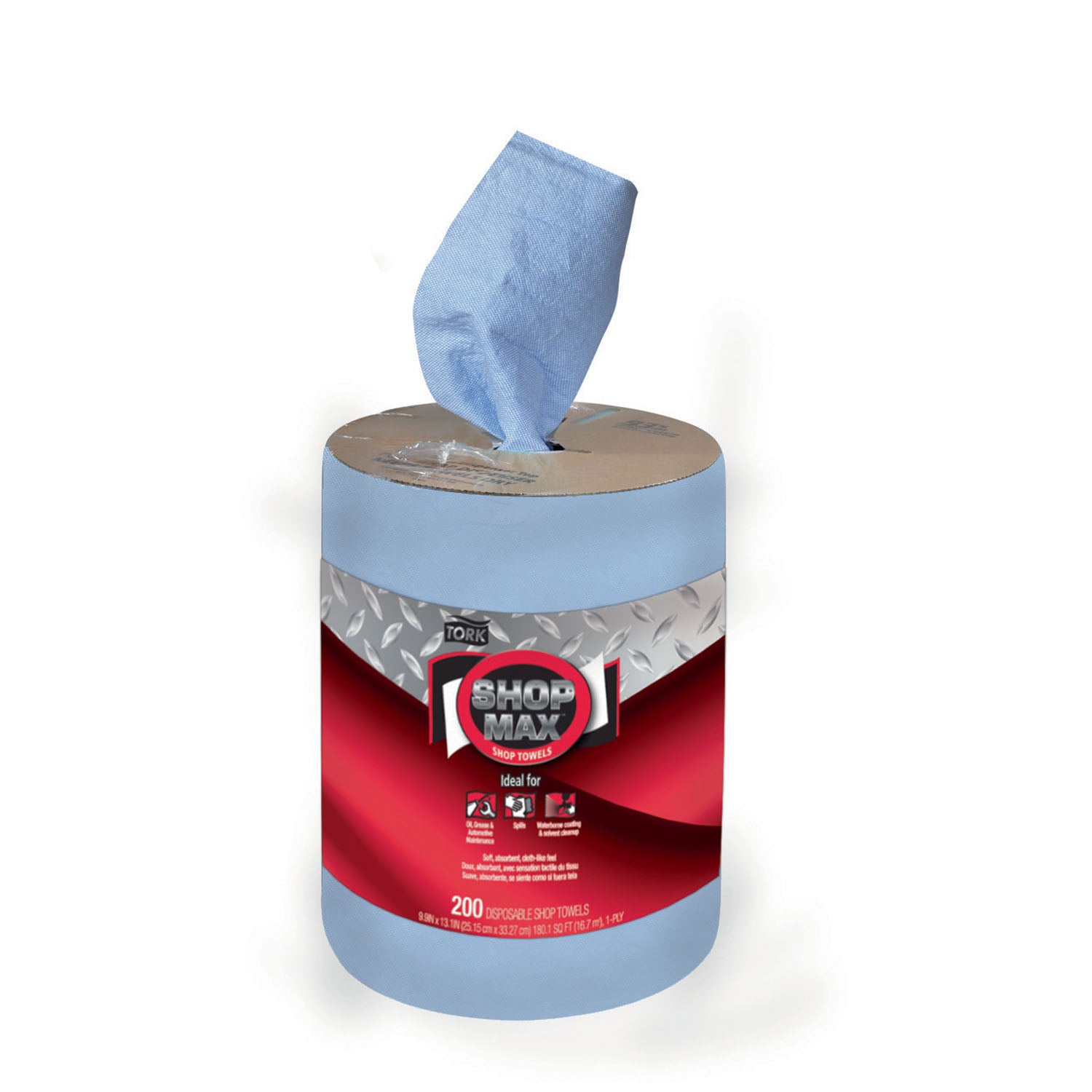 450338 - Essity Professional Hygiene North America, LLC - ShopMax Wiper, Centerfeed Refill, Advanced, Blue, 1-Ply, W22, 218.33ft, 200 sht/rl, 2 rl/cs (135 cs/plt)    , cs