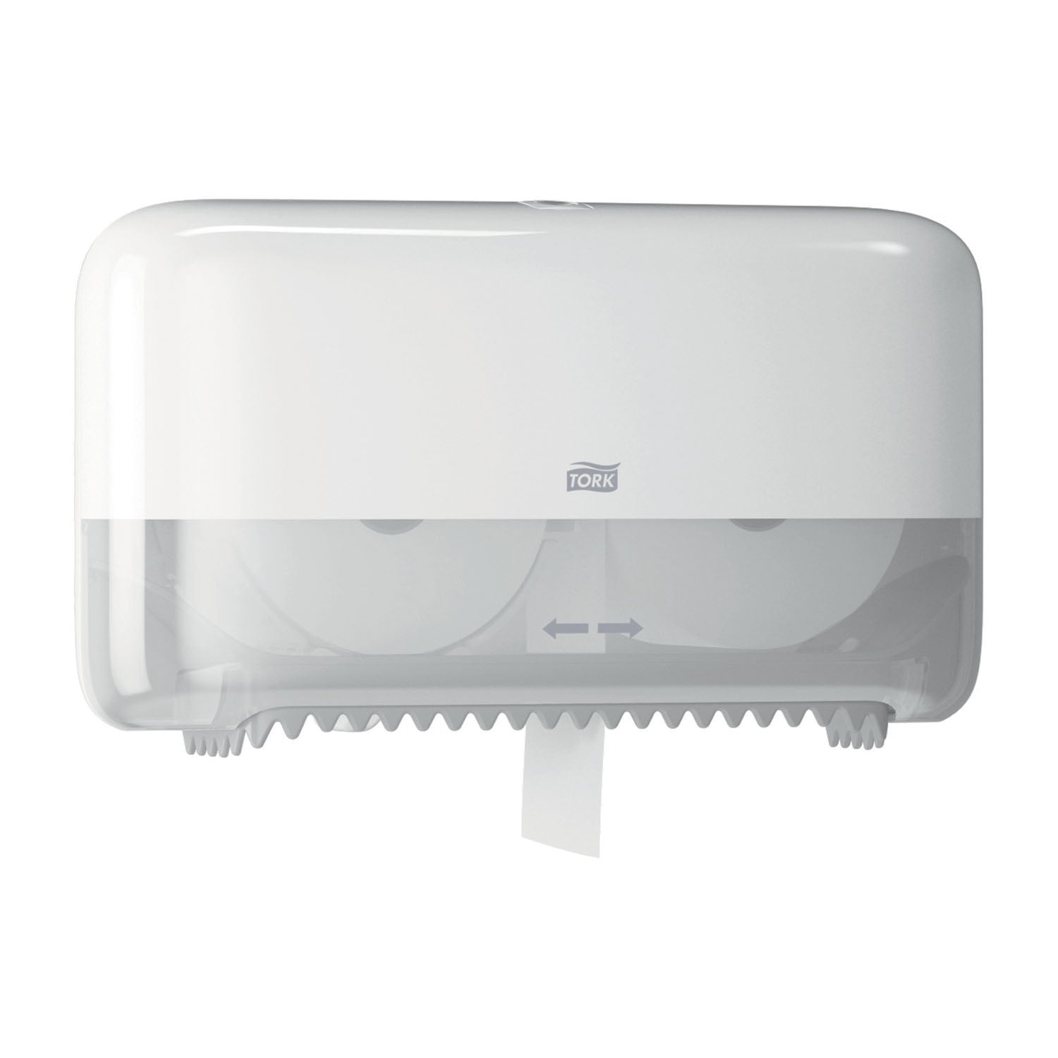 473200 - Essity Professional Hygiene North America, LLC - Elevation Bath Tissue Dispenser, Coreless, High Capacity, Universal, White, T7, Plastic, 8.2" x 14.2" x 5.1" (234 cs/plt)    , ea