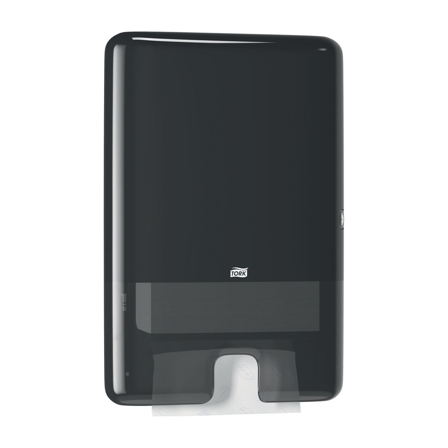 552028 - Essity Professional Hygiene North America, LLC - 手巾分配器，多折式，高位，黑色，H2，塑料，17.5 英寸 x 11.9 英寸 x 4 英寸（132 箱/托盤），每個