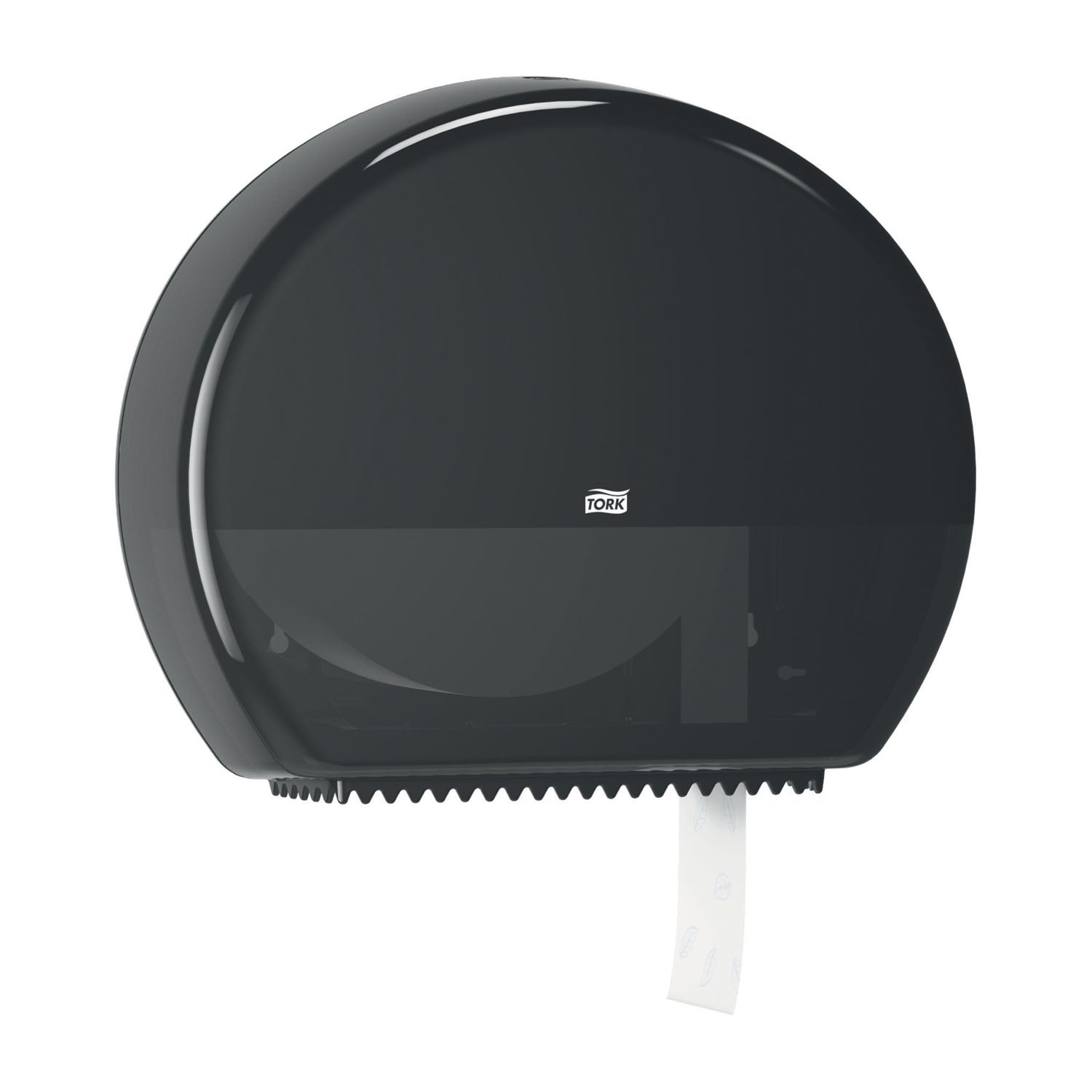 554028A - Essity Professional Hygiene North America, LLC - Bath Tissue Roll Dispenser, with Reserve, Universal, Black, T1, Plastic, 14.2" x 17.2" x 5.2" (108 cs/plt)    , ea