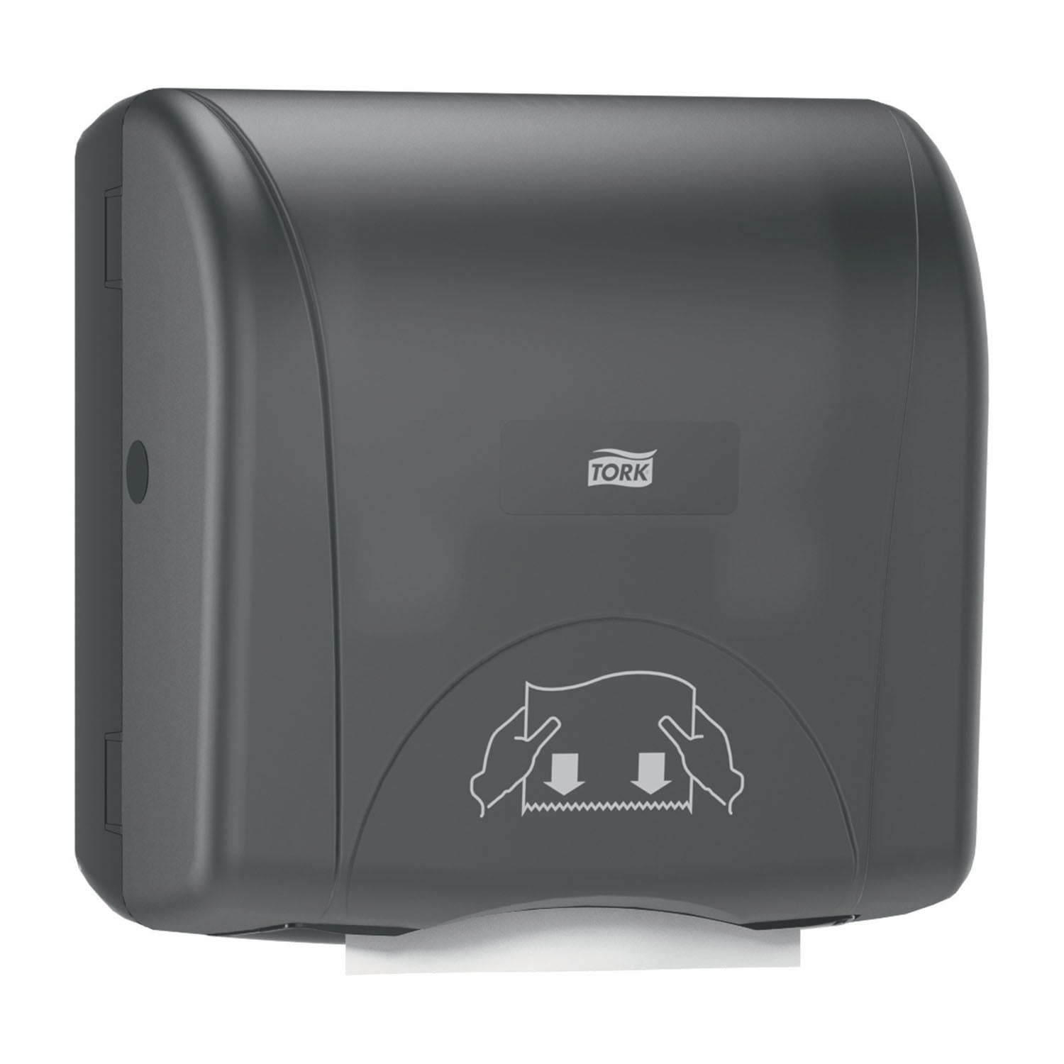 774728 - Essity Professional Hygiene North America, LLC - Hand Towel Roll Dispenser, Mechanical, Mini, Universal, Black, H76, Plastic, 12.5" x 11.8" x 7.5" (144 cs/plt)    , ea