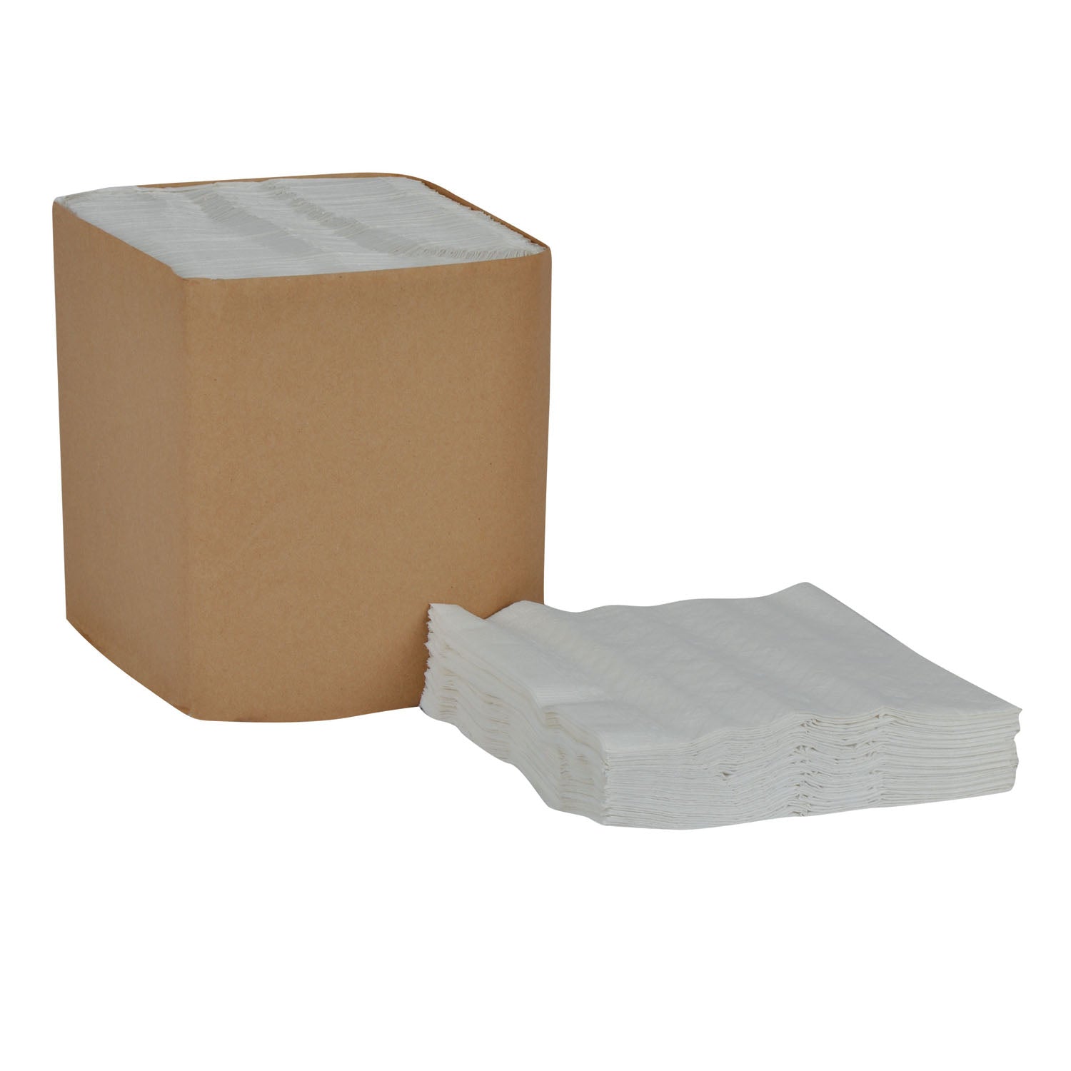 N7141A - Essity Professional Hygiene North America, LLC - 餐巾紙，通用型，白色，單層，壓紋，17 英寸 x 17 英寸，334 張/包，12 包/箱（25 箱/托盤），箱裝