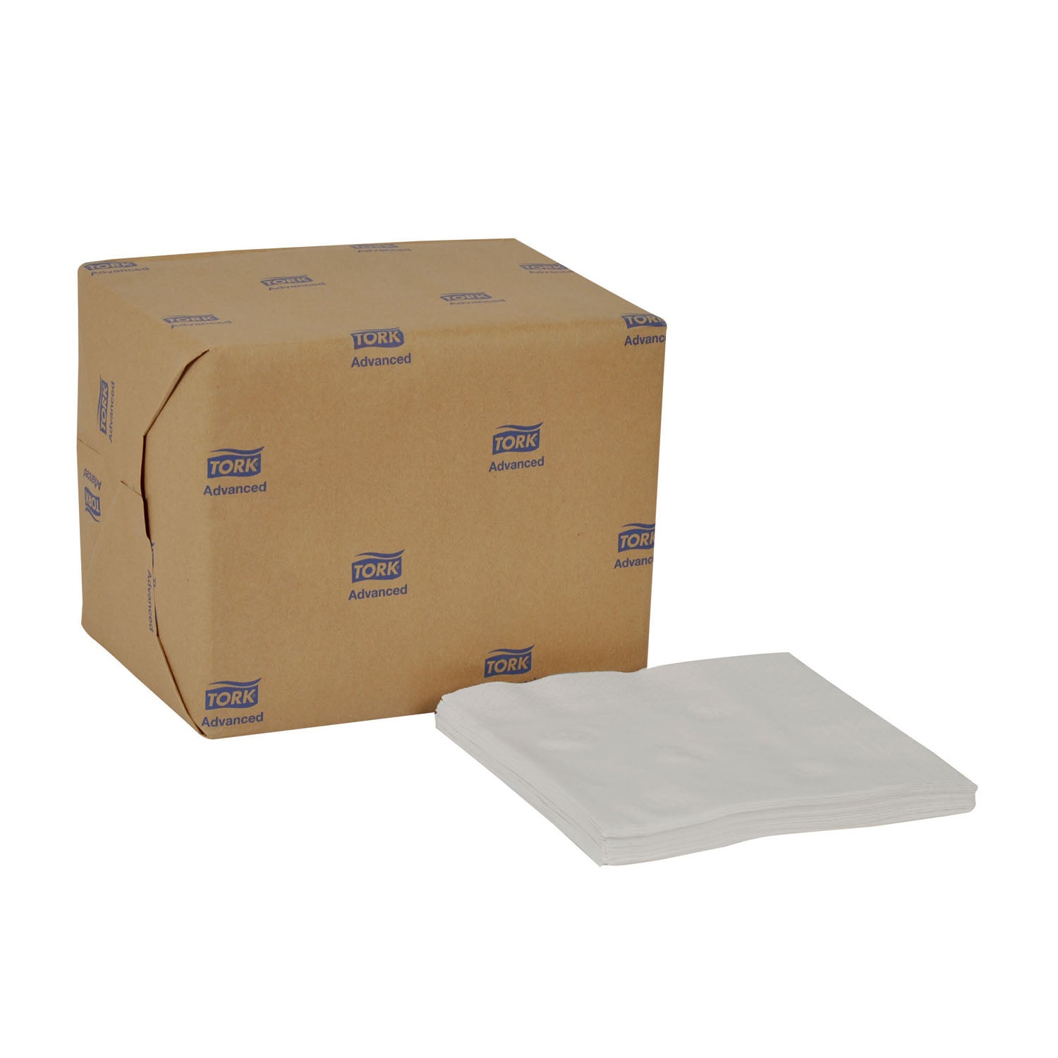 NP5240C - Essity Professional Hygiene North America, LLC - Dinner Napkin, 1/4 Fold, Advanced, White, 2-Ply, Embossed, 16.3" x 15", 375/pk, 8 pk/cs (24 cs/plt) (36 cs/plt)    , cs